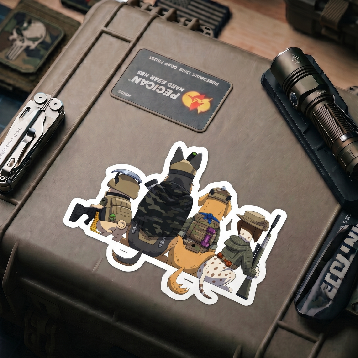 Dog Squad (Back) - Sticker