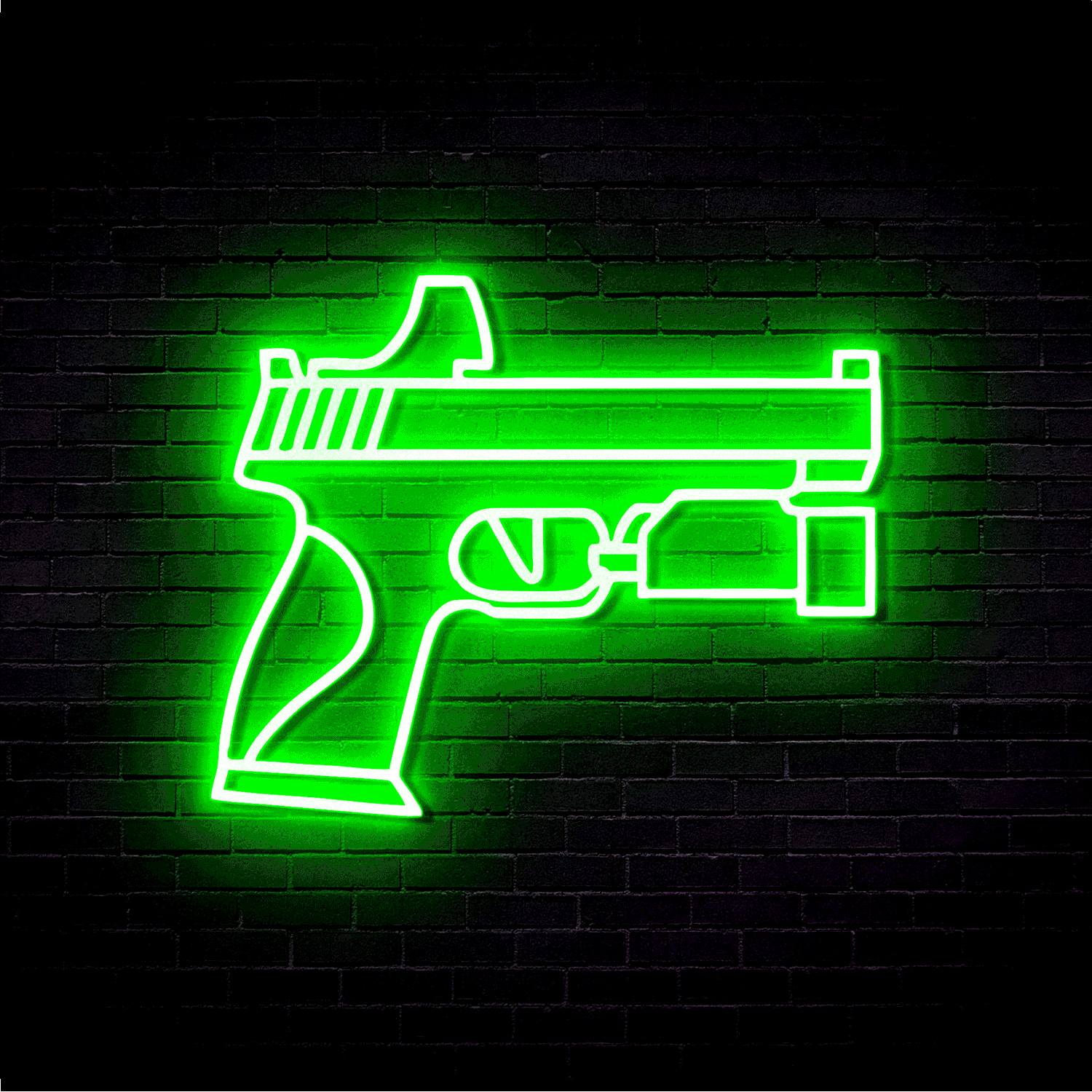 Handgun v3 - Neon Sign (RGB LED)