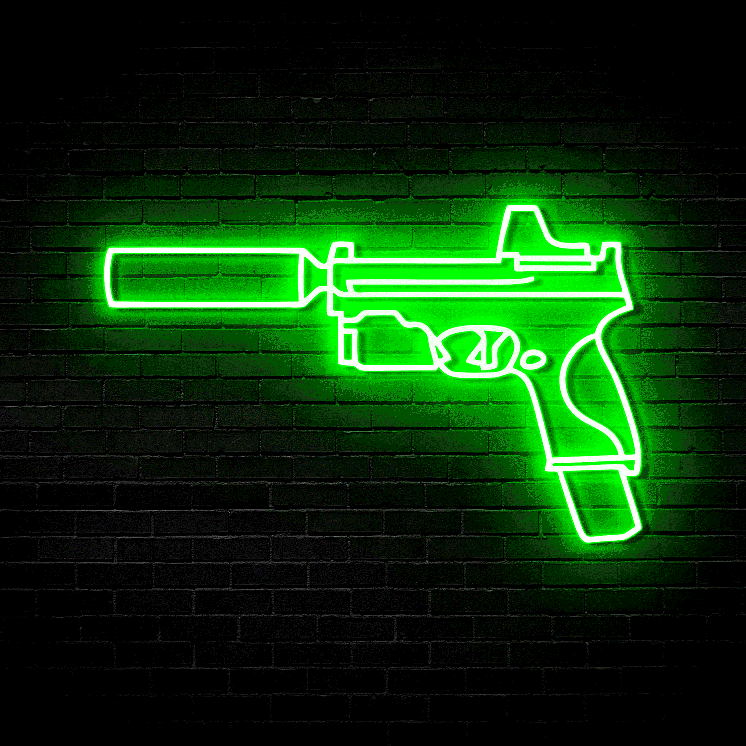 Handgun v4 - Neon Sign (RGB LED)