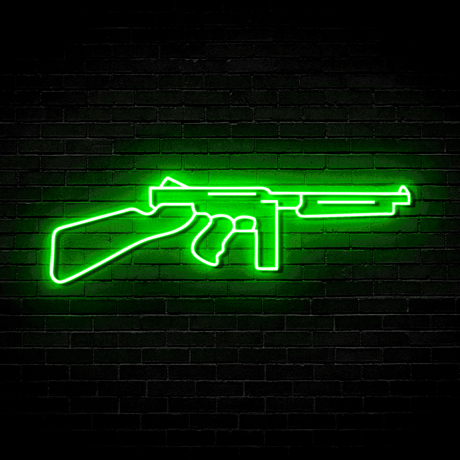 Tommy Gun - Neon Sign (RGB LED)
