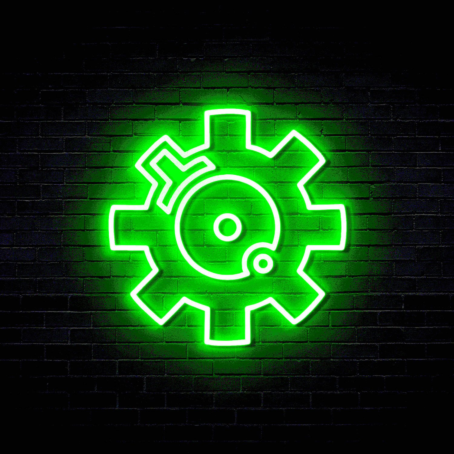 Bolt Face - Neon Sign (RGB LED)