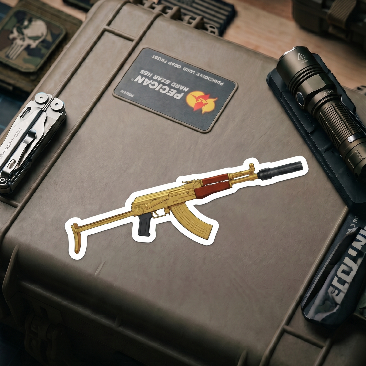 Gold AK - Sticker