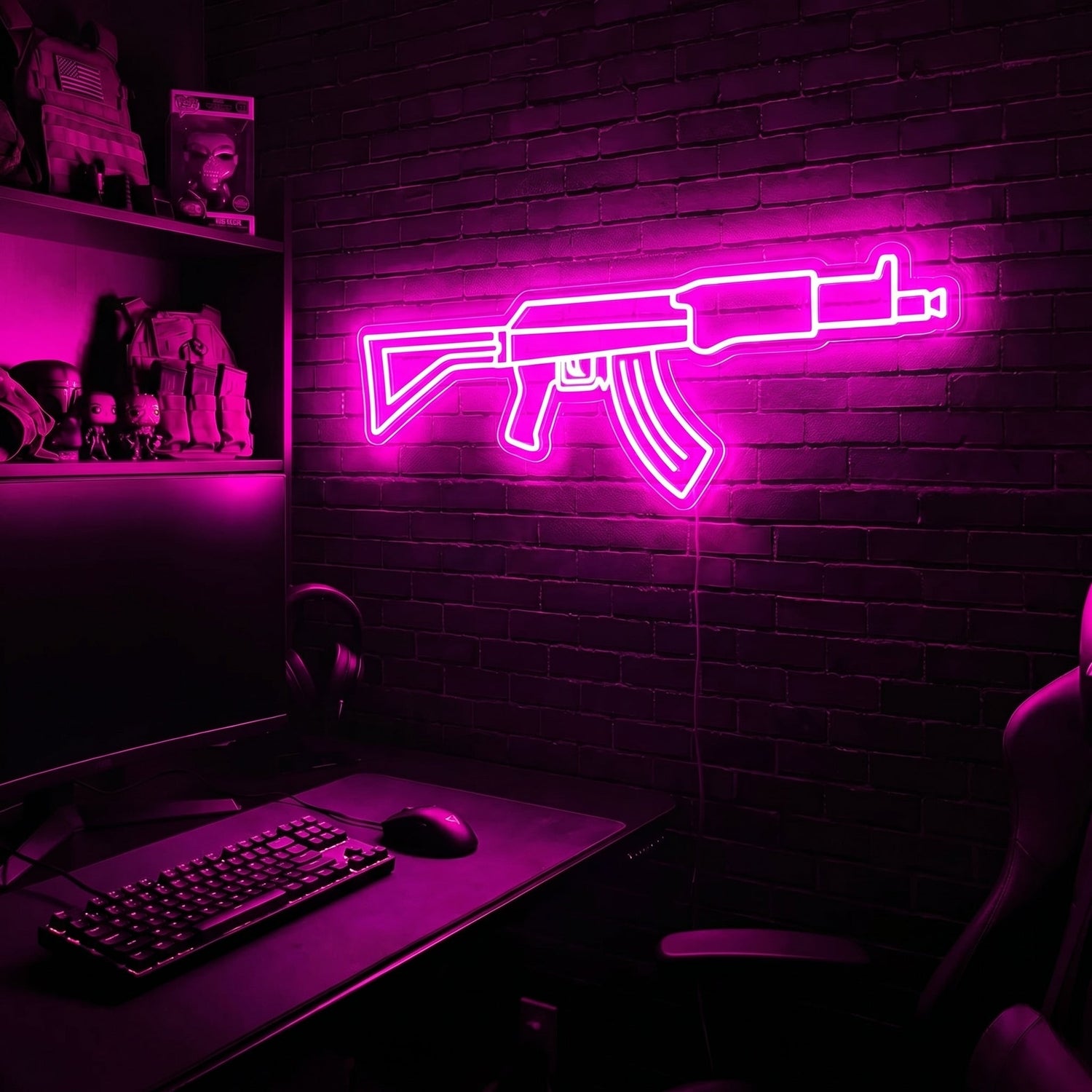 AK v1 premium LED neon sign - Pink