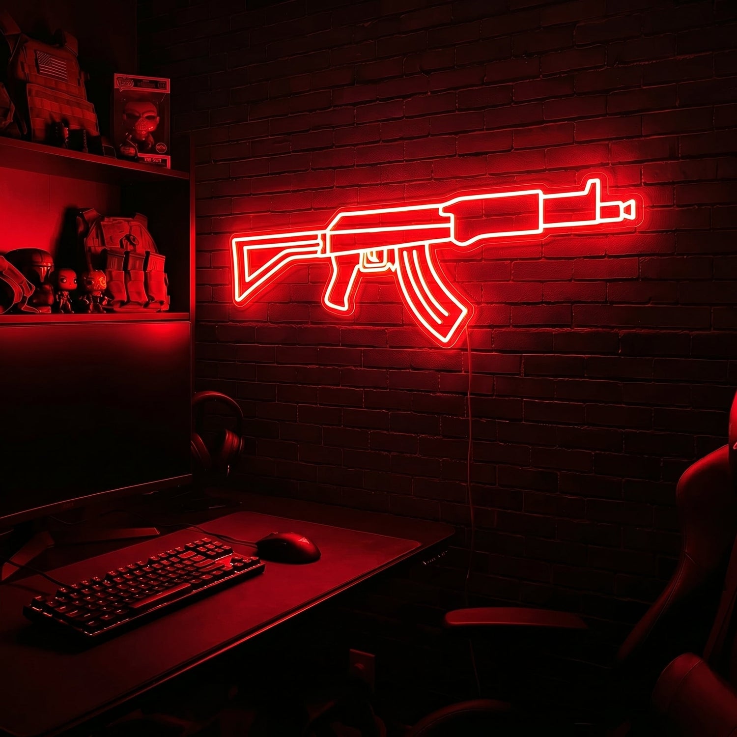 AK v1 premium LED neon sign - Red