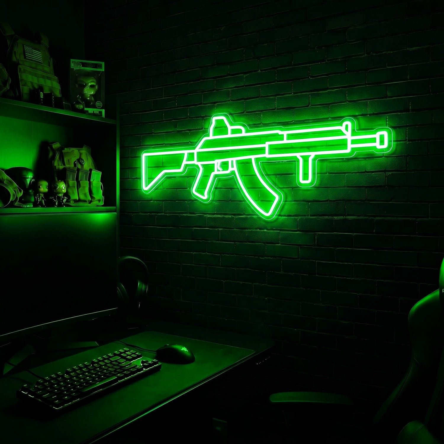 AK v2 premium LED neon sign - Green