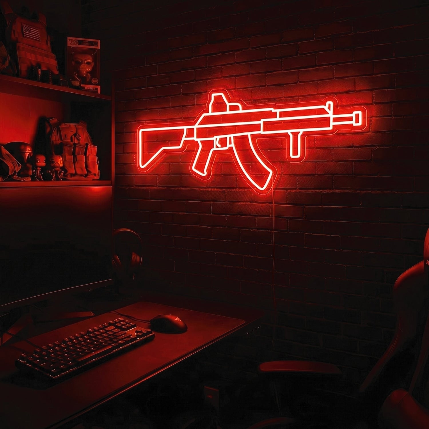 AK v2 premium LED neon sign - Red