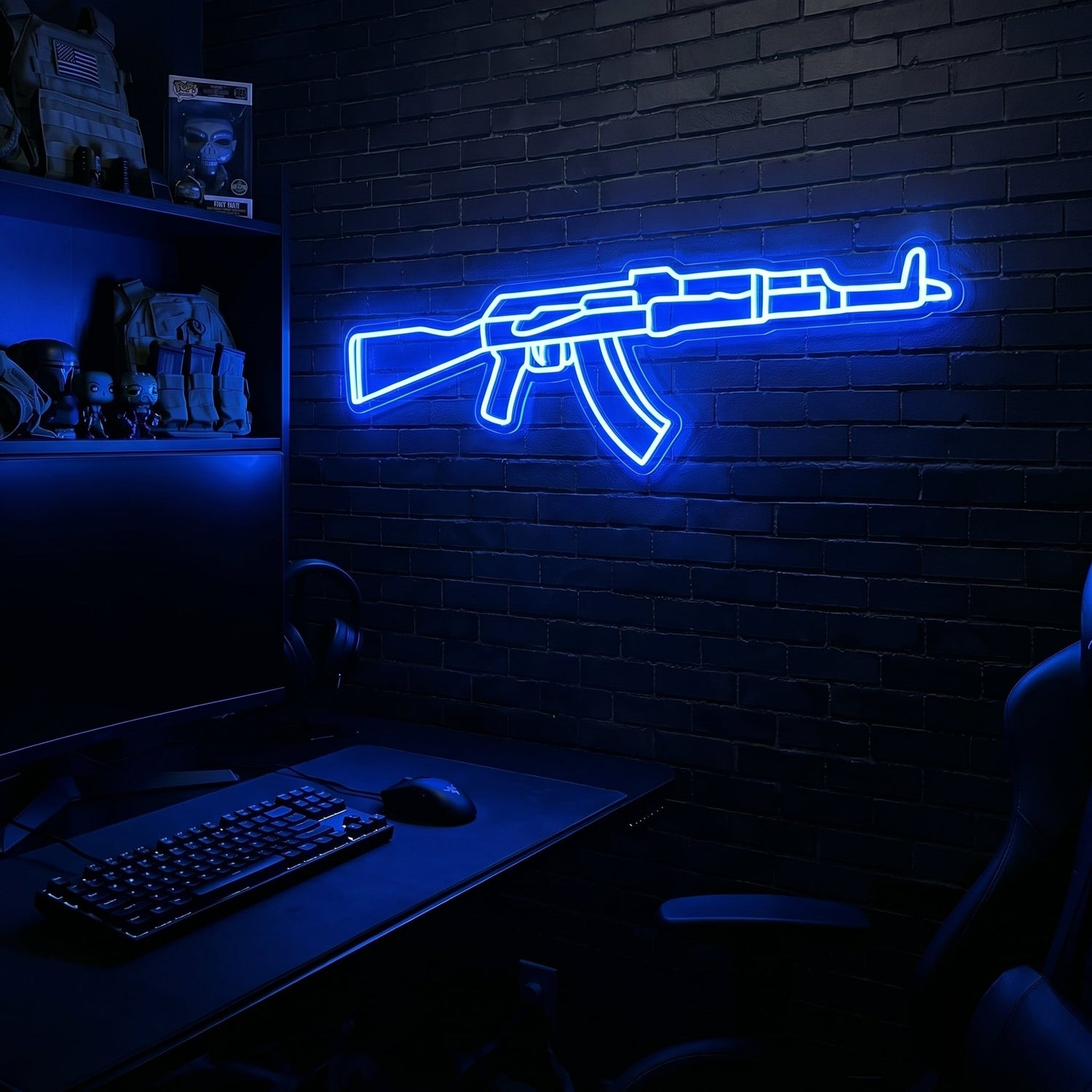 AK v3 premium LED neon sign - Blue