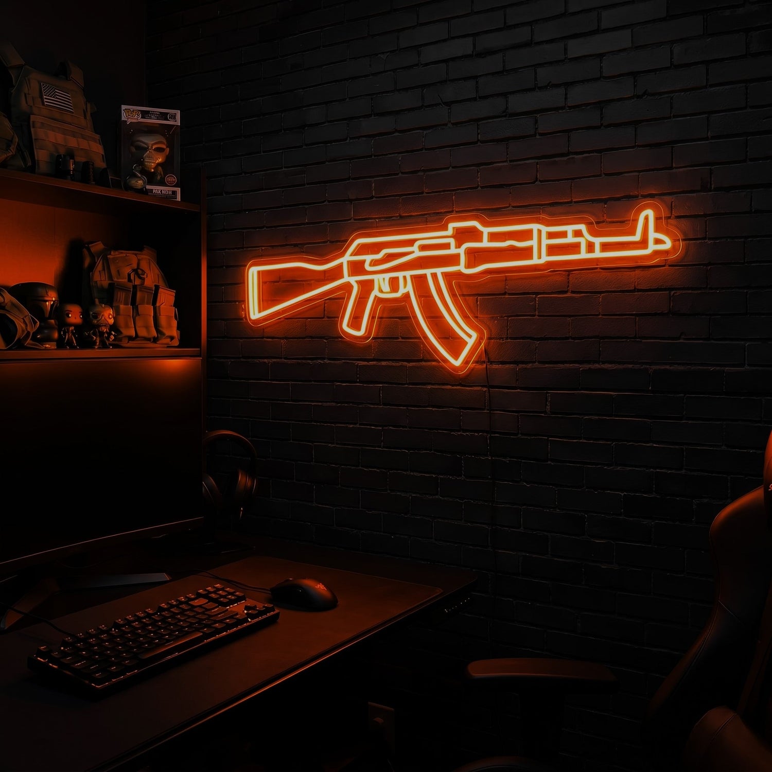 AK v3 premium LED neon sign - Orange