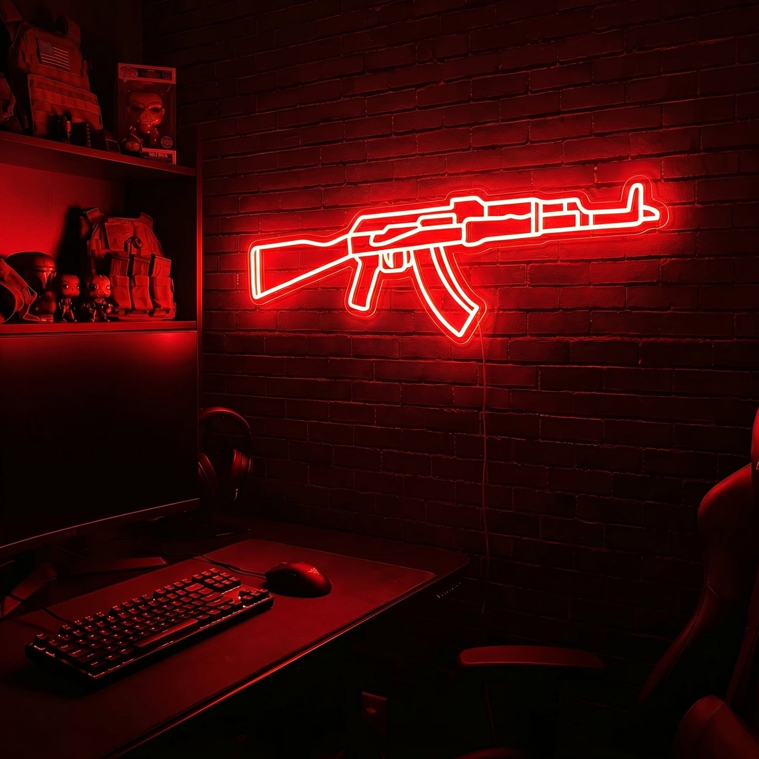 AK v3 premium LED neon sign - Red