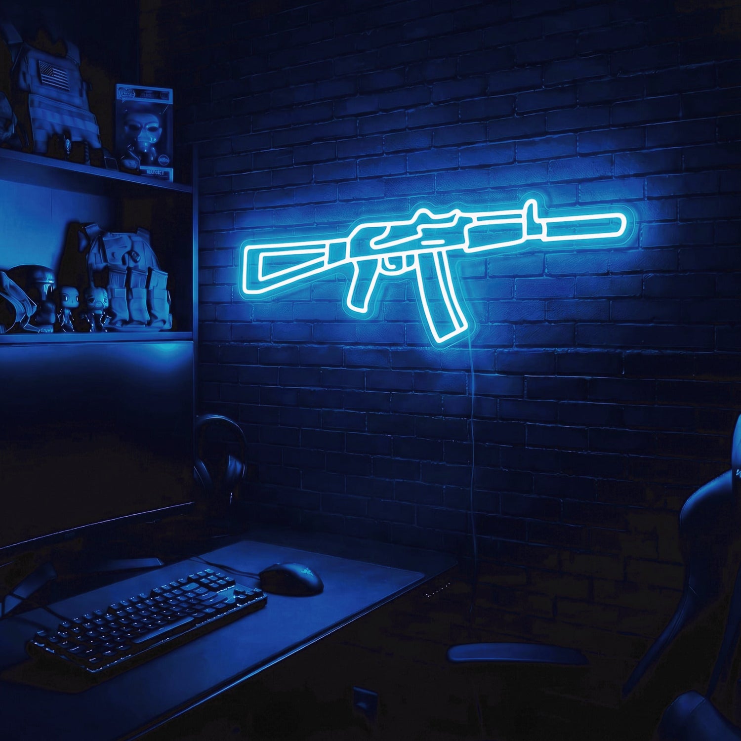 AK v4 premium LED neon sign - Blue