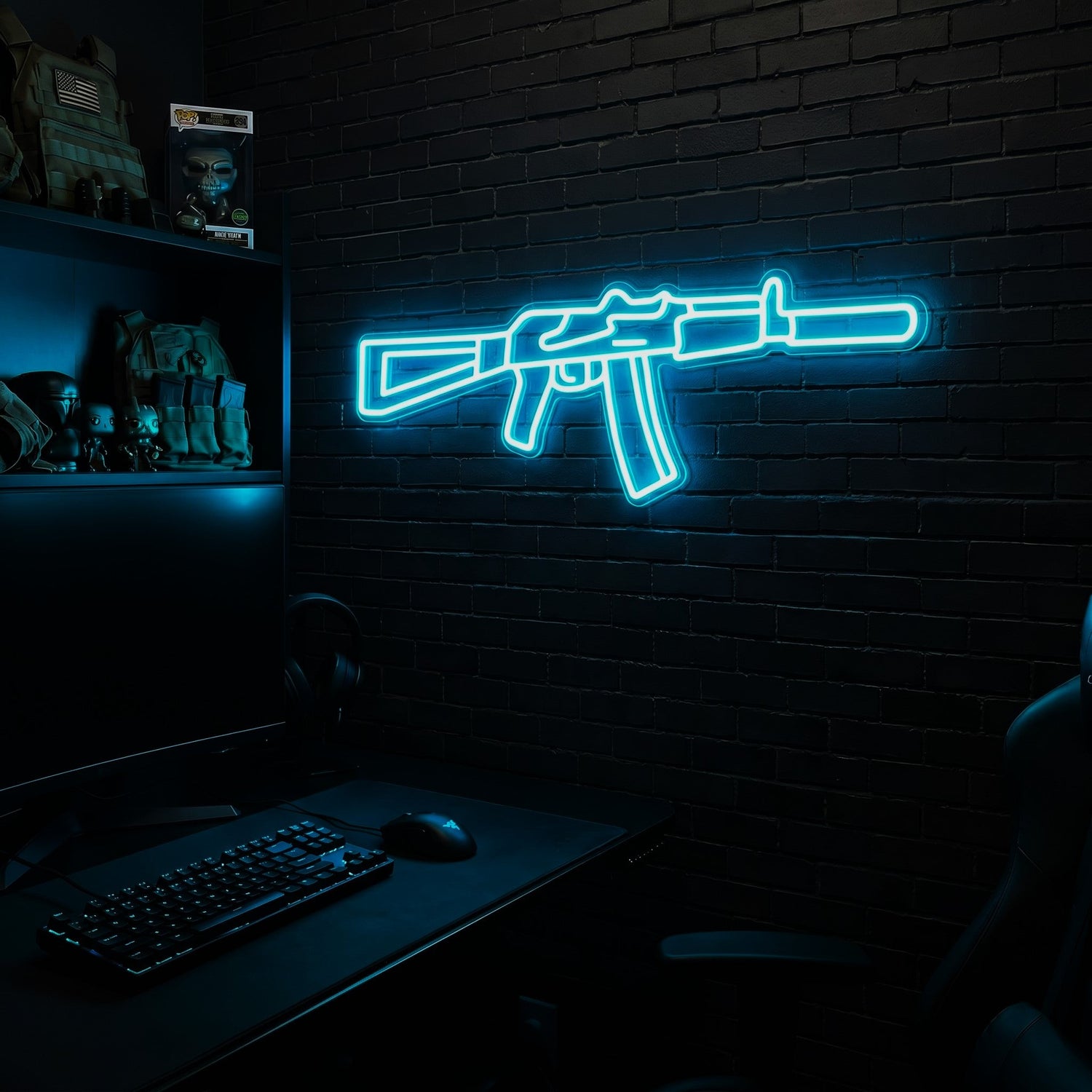 AK v4 premium LED neon sign - Ice Blue