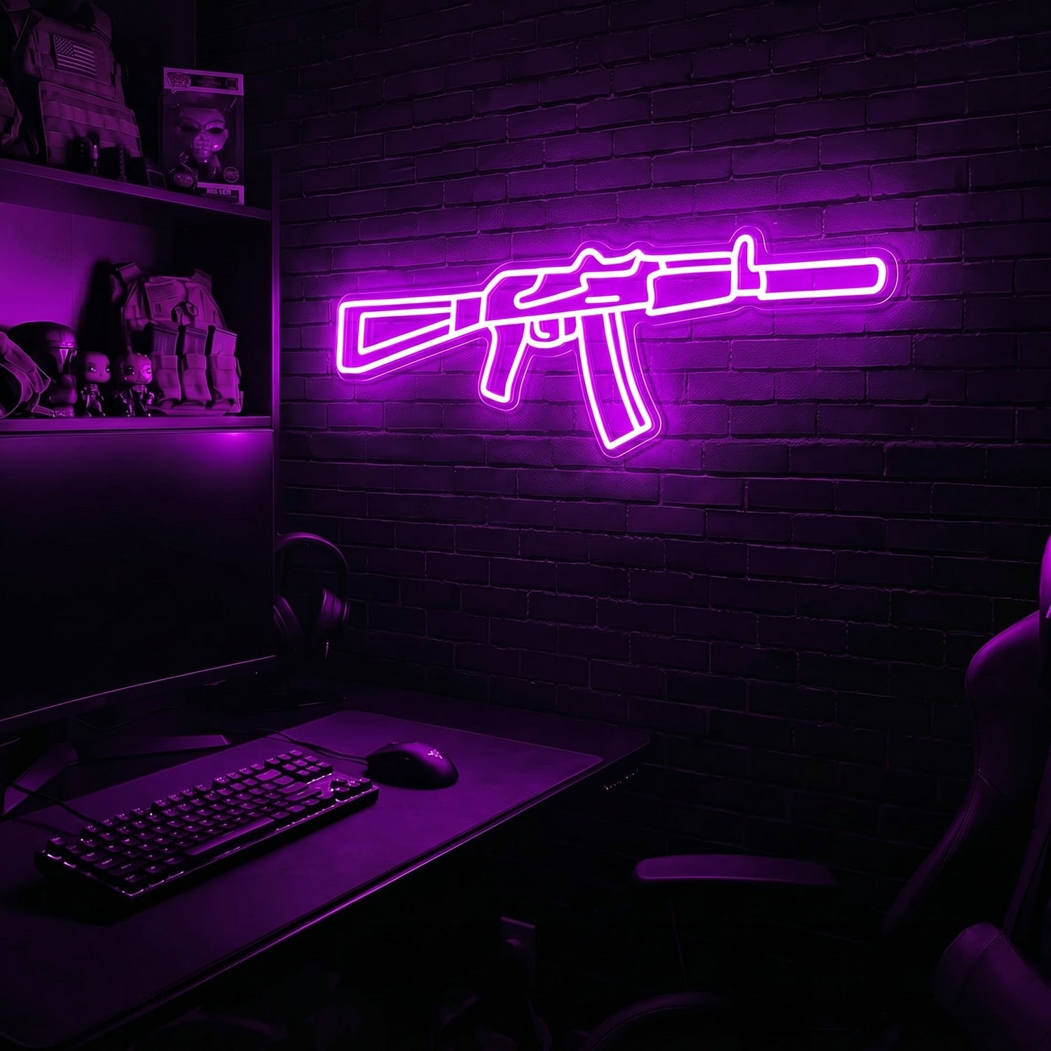 AK v4 premium LED neon sign - Purple
