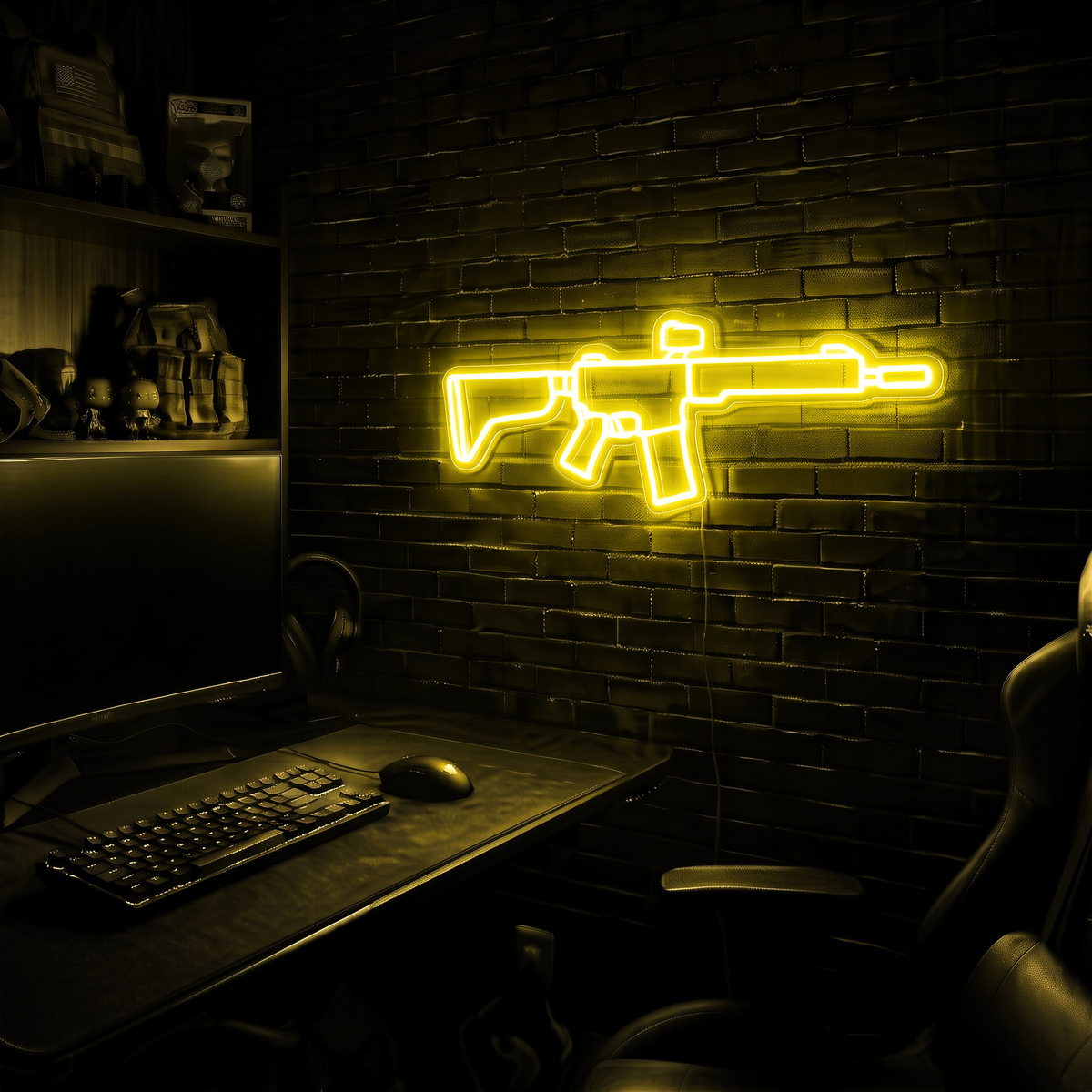 AR v1 premium LED neon sign - Yellow