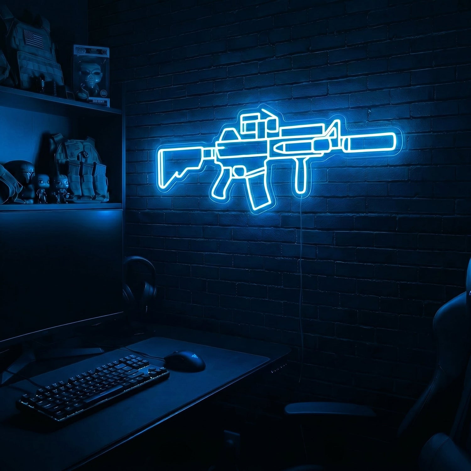 AR v4 premium LED neon sign - Blue