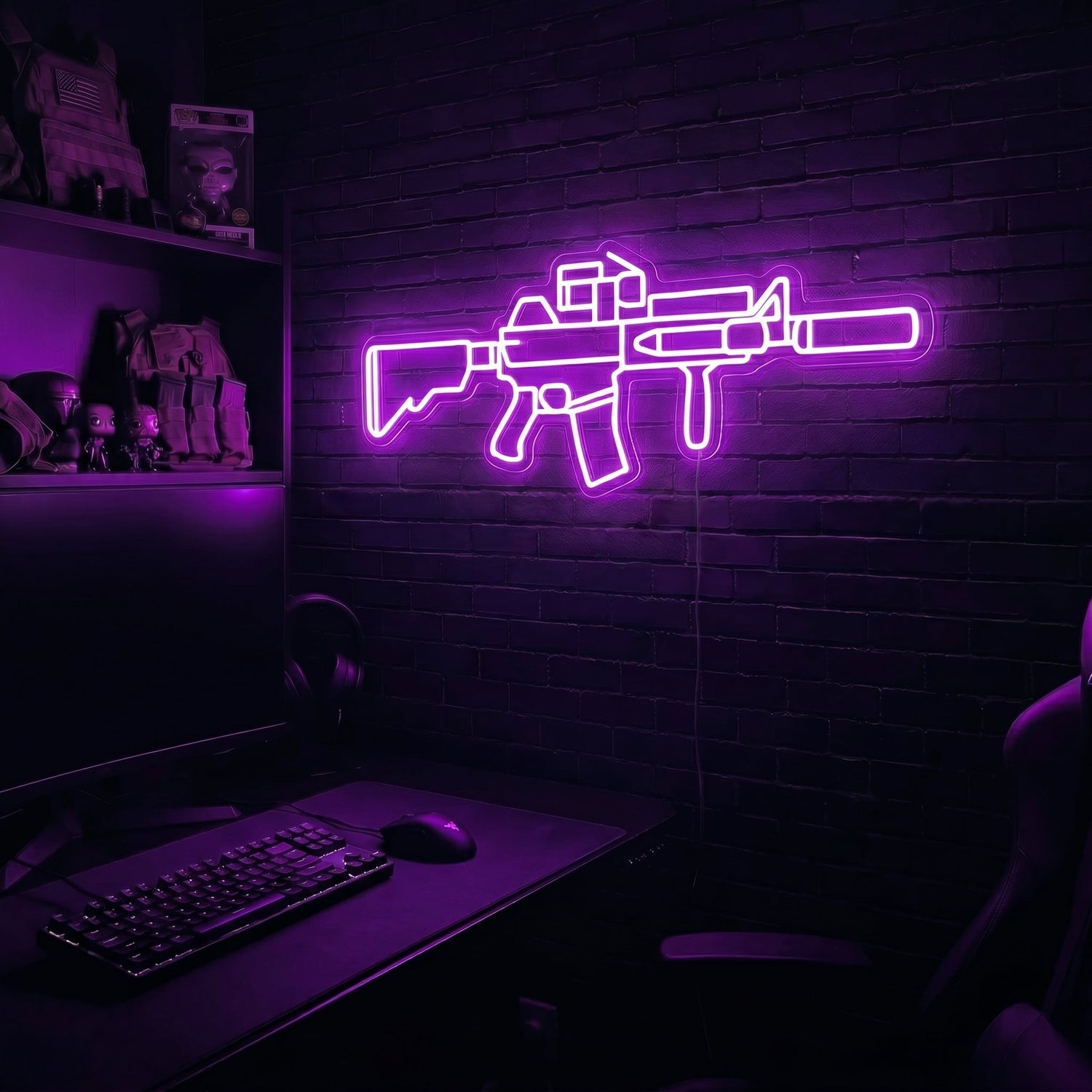AR v4 premium LED neon sign - Purple