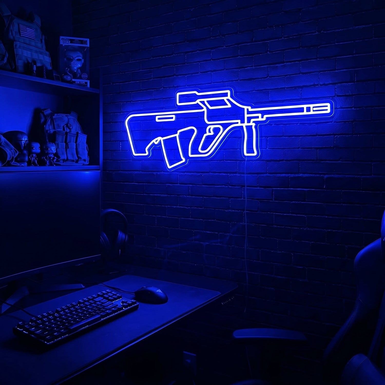 AUG premium LED neon sign - Blue