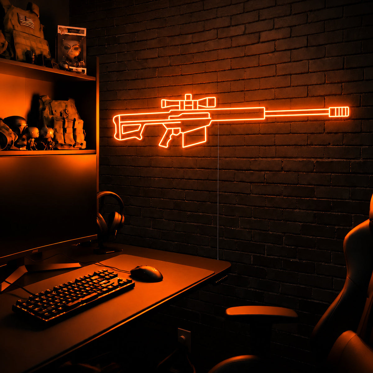 Barrett 50 premium LED neon sign - Orange