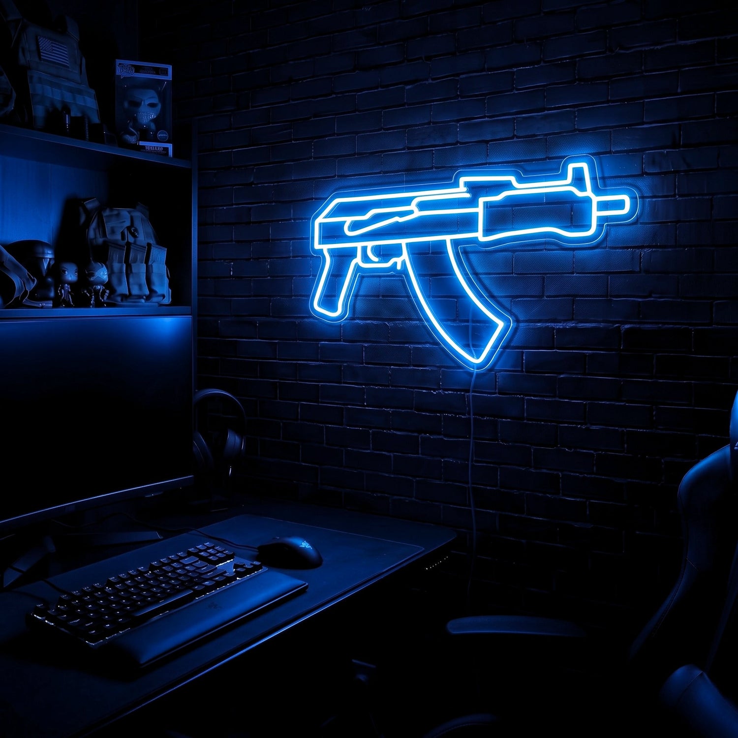 Draco premium LED neon sign - Blue