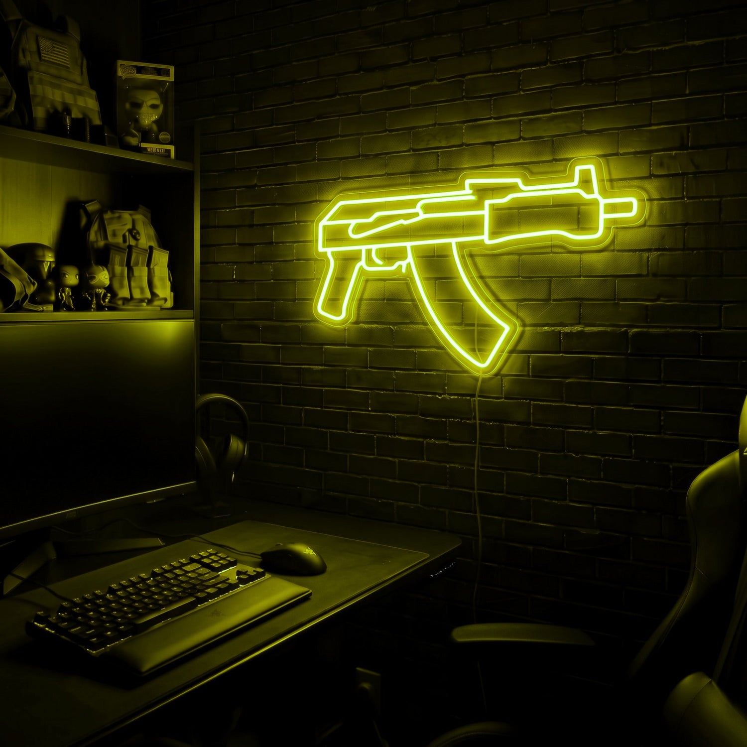 Draco premium LED neon sign - Yellow