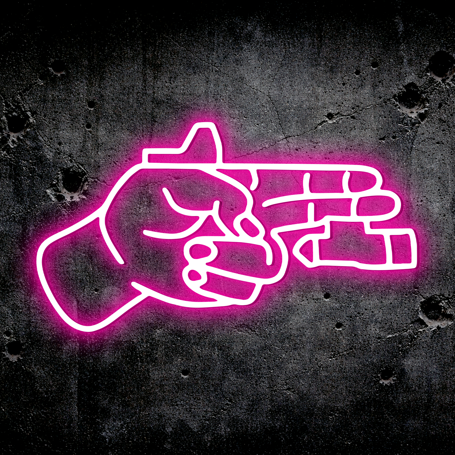 Finger Gun LED Sign – TacArtCo MINI