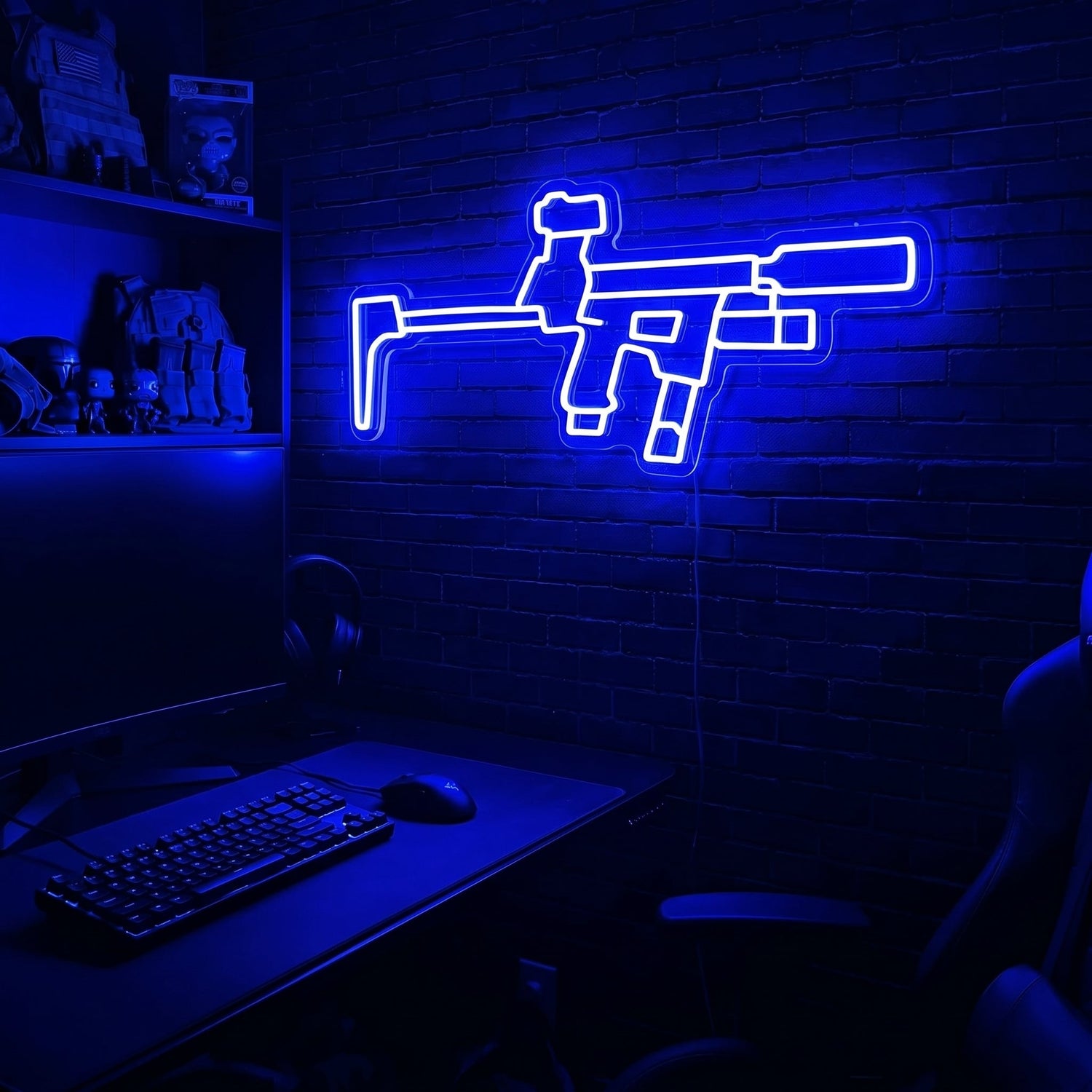 Flux Raider premium LED neon sign - Blue