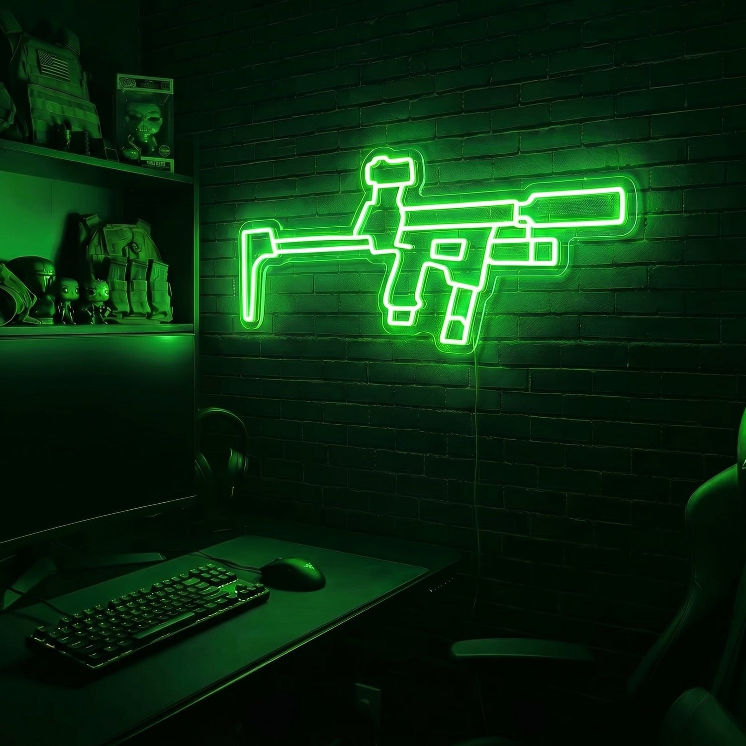 Flux Raider premium LED neon sign - Green