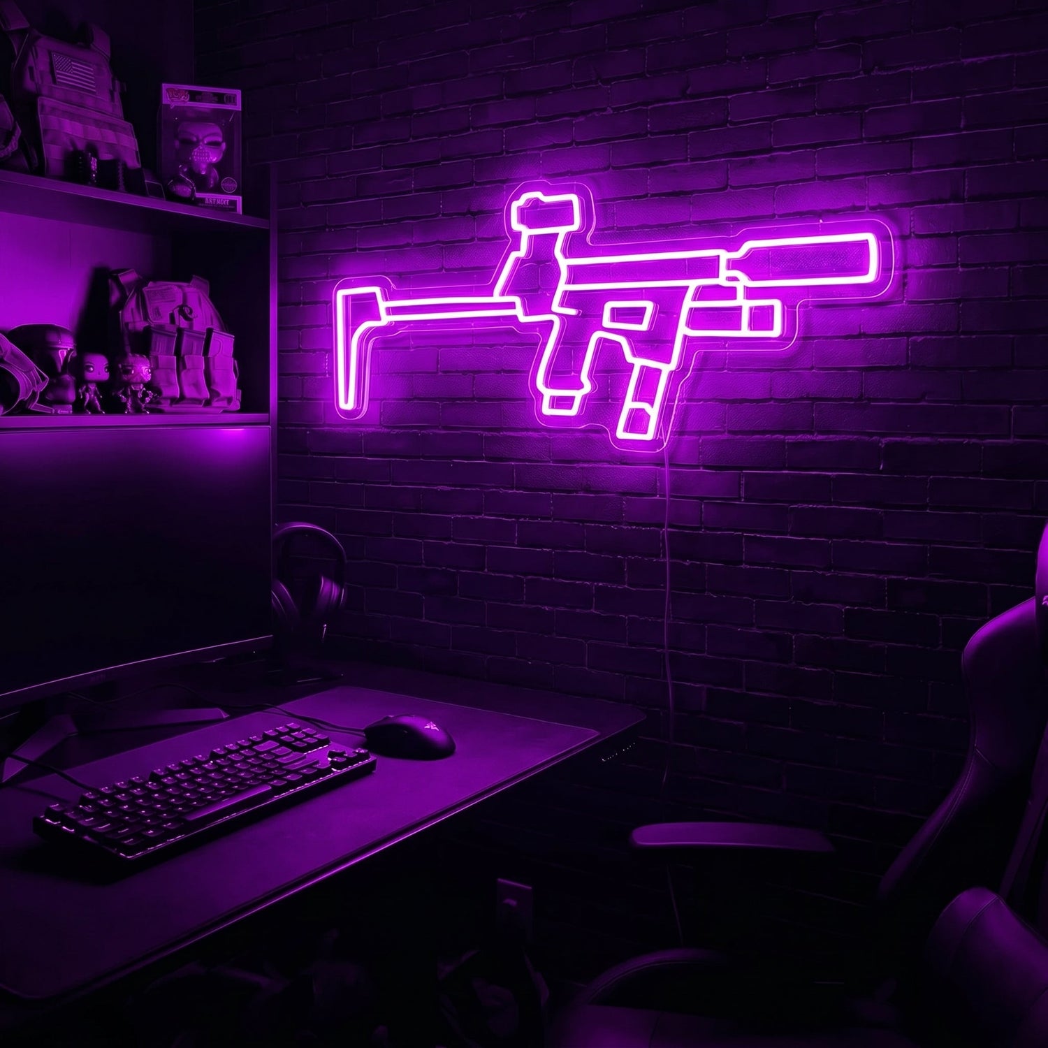 Flux Raider premium LED neon sign - Purple