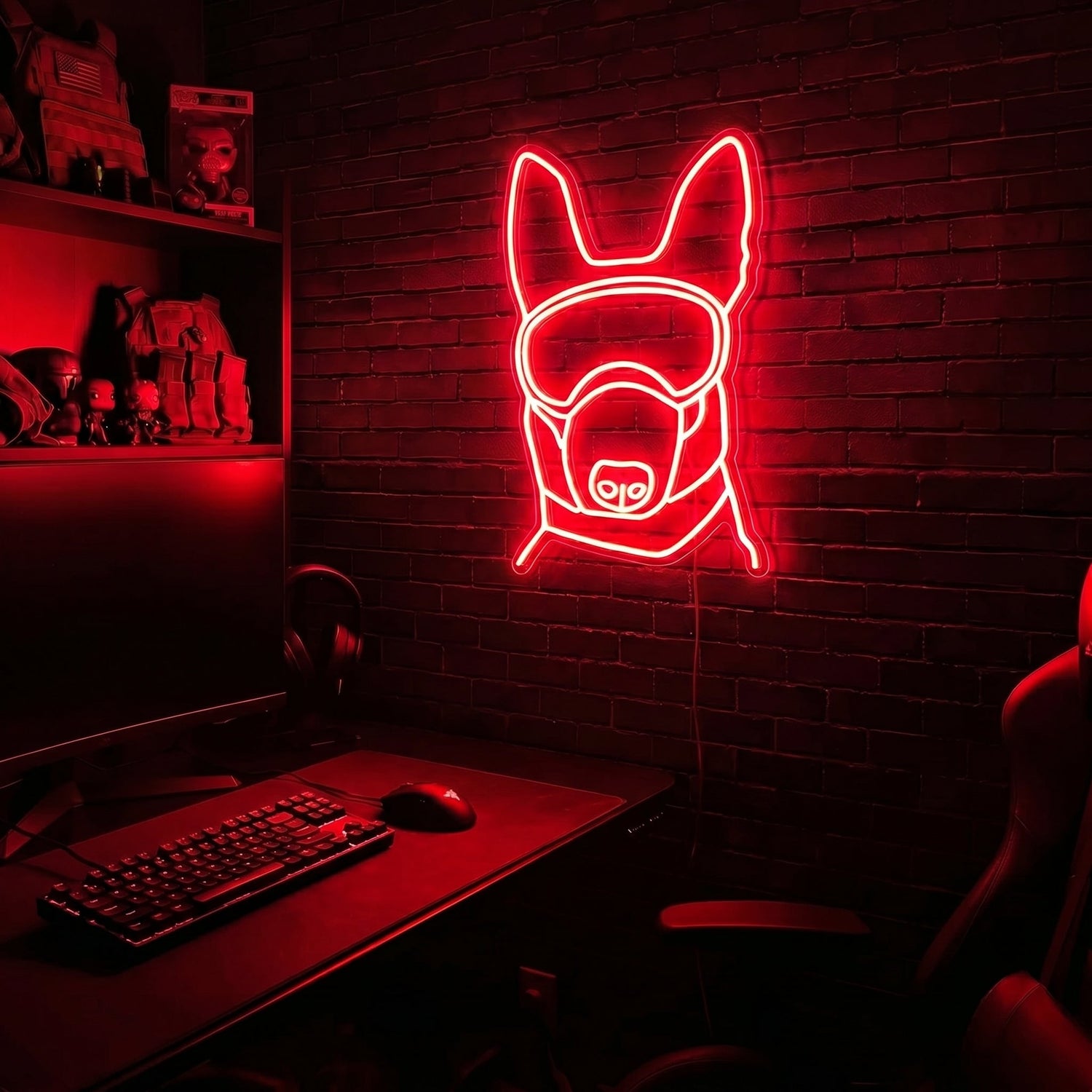 K9 premium LED neon sign - Red