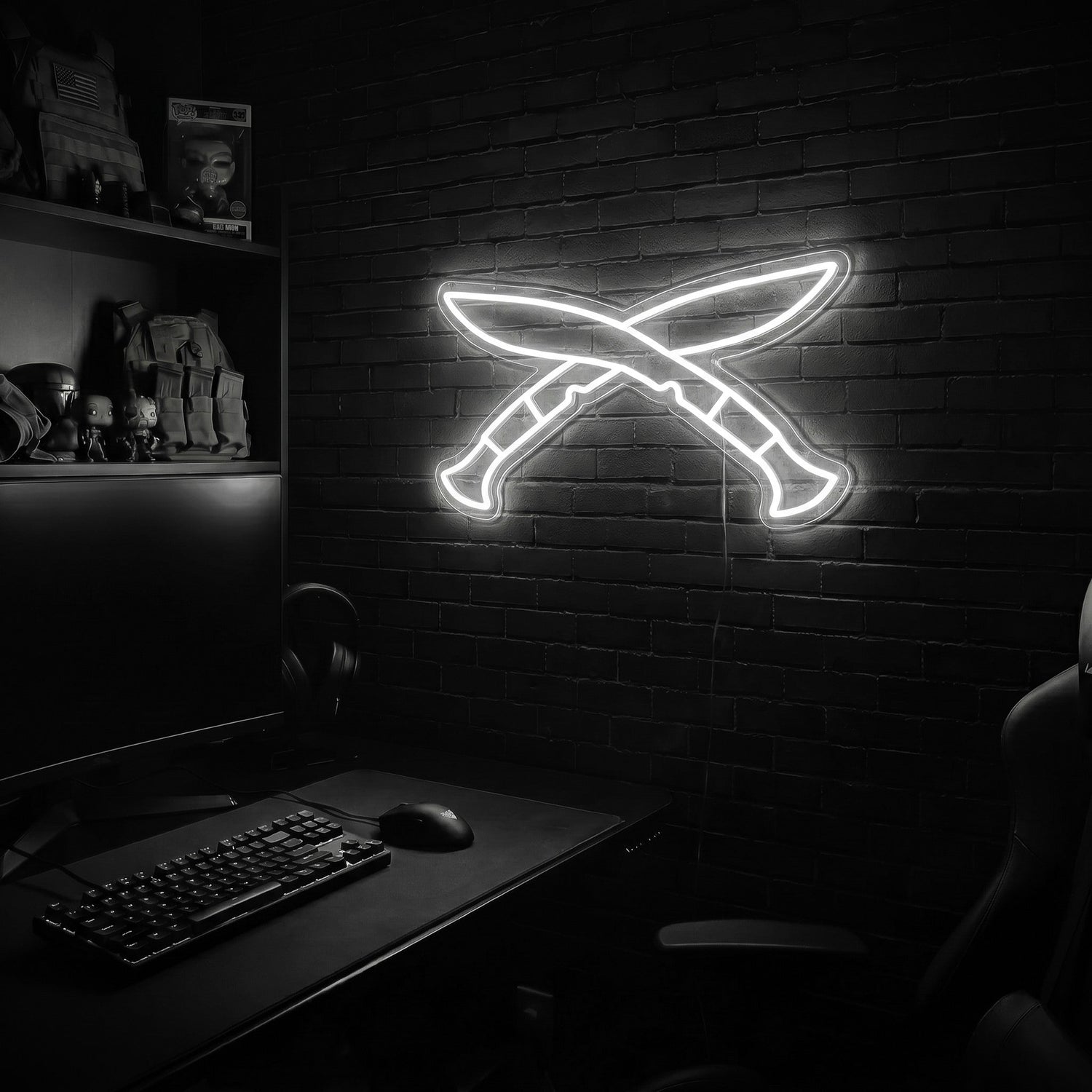 Kukri premium LED neon sign - Cool White