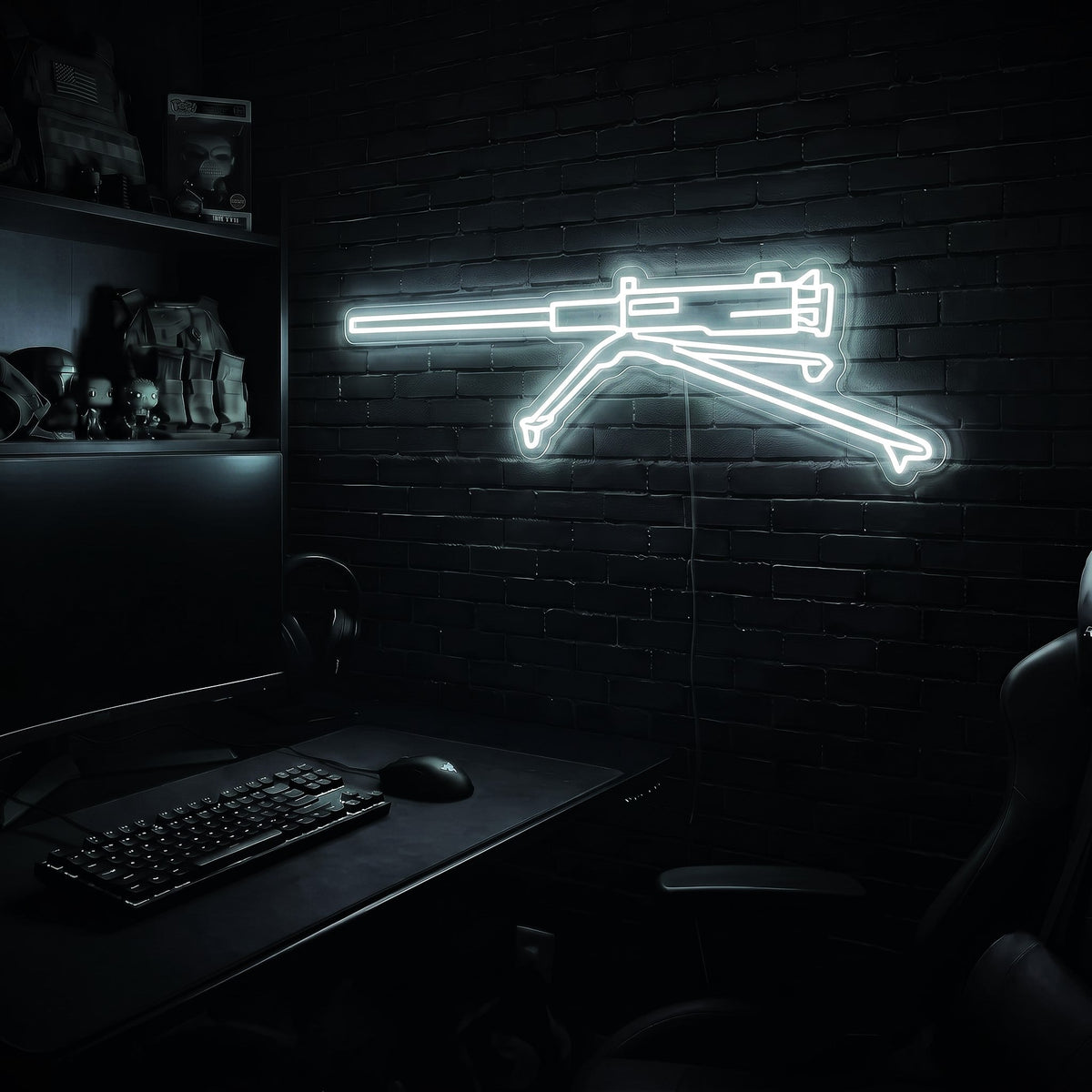 M2 Browning premium LED neon sign - Cool White