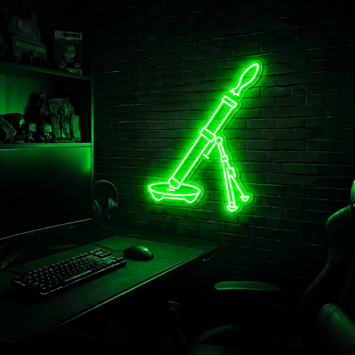 Mortar premium LED neon sign - Green