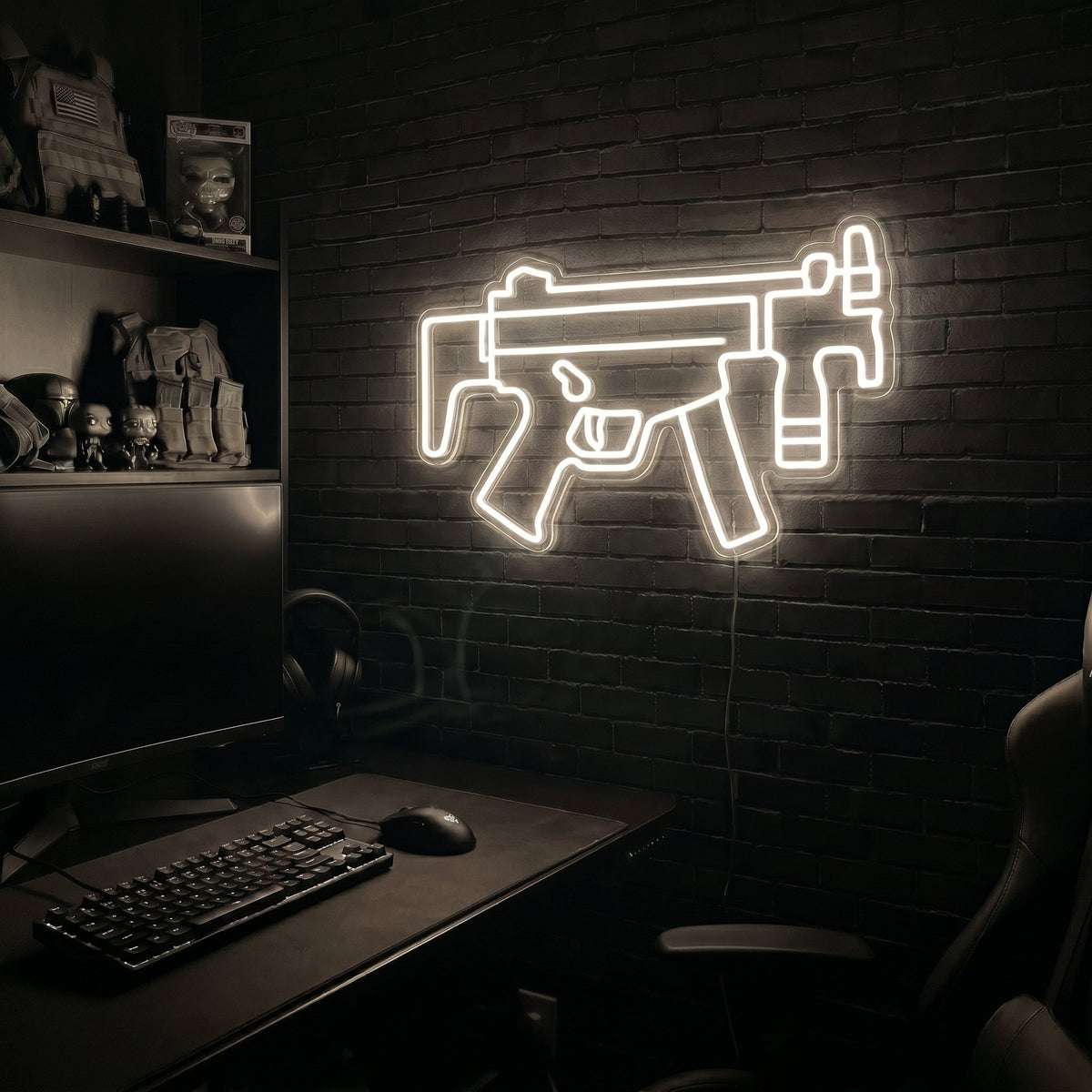 MP5K premium LED neon sign - Warm White