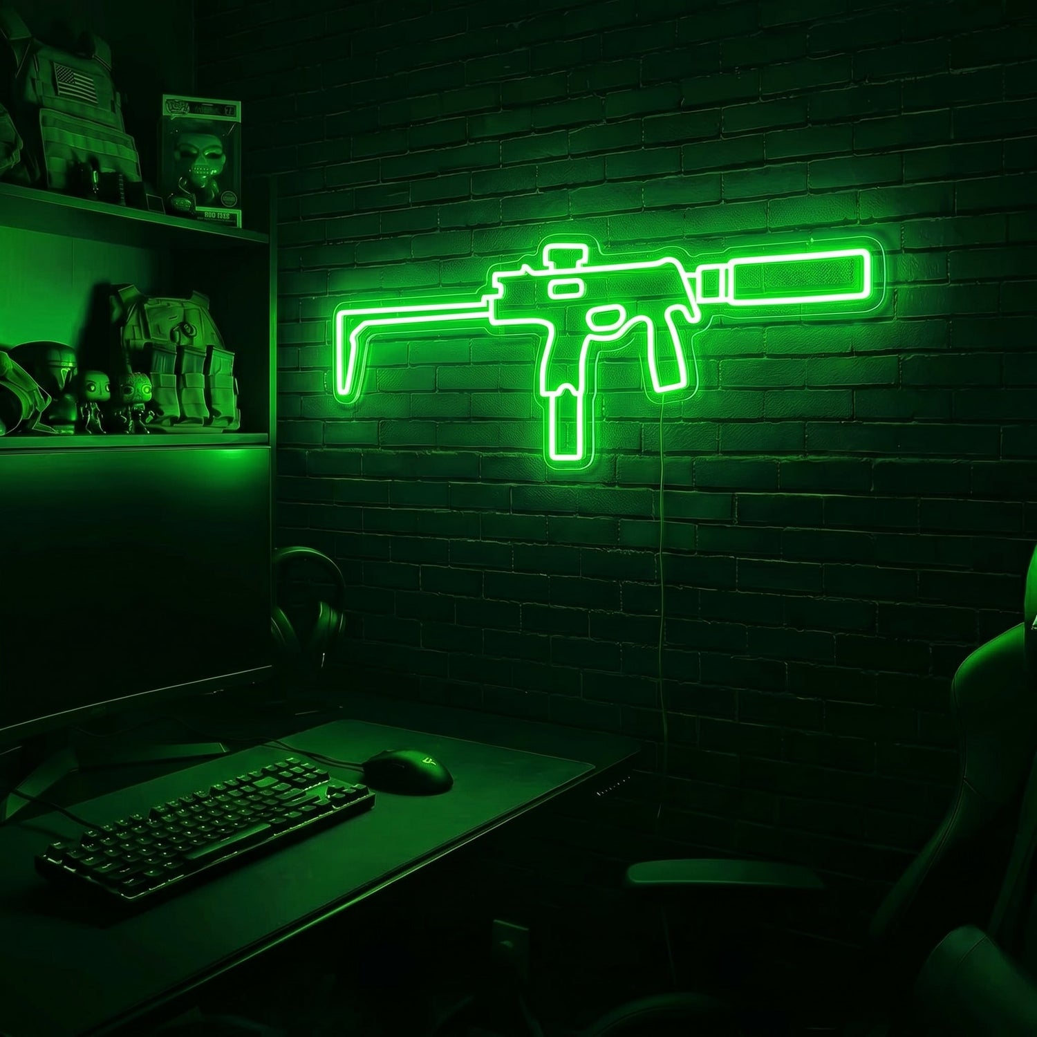 MP9 premium LED neon sign - Green