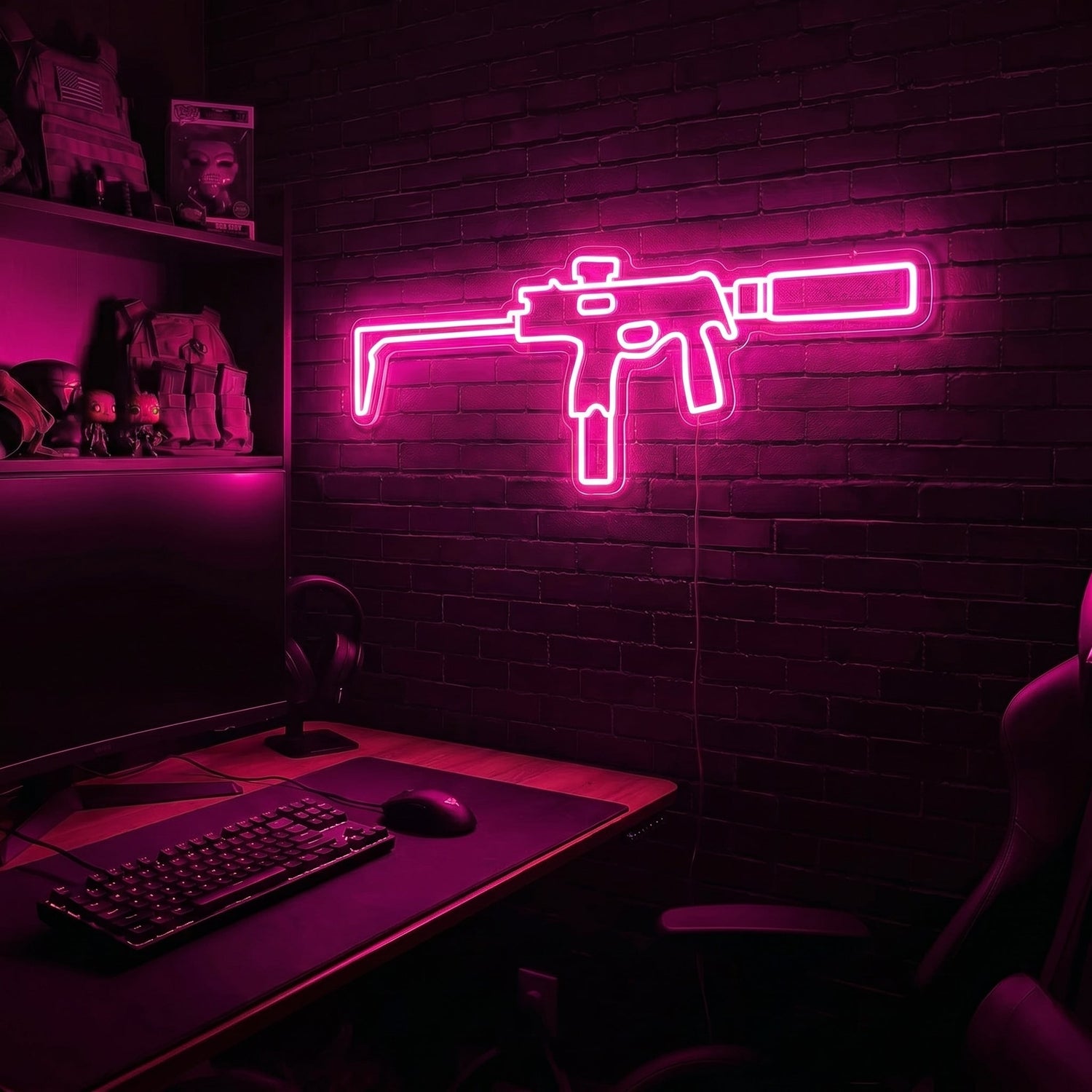 MP9 premium LED neon sign - Pink