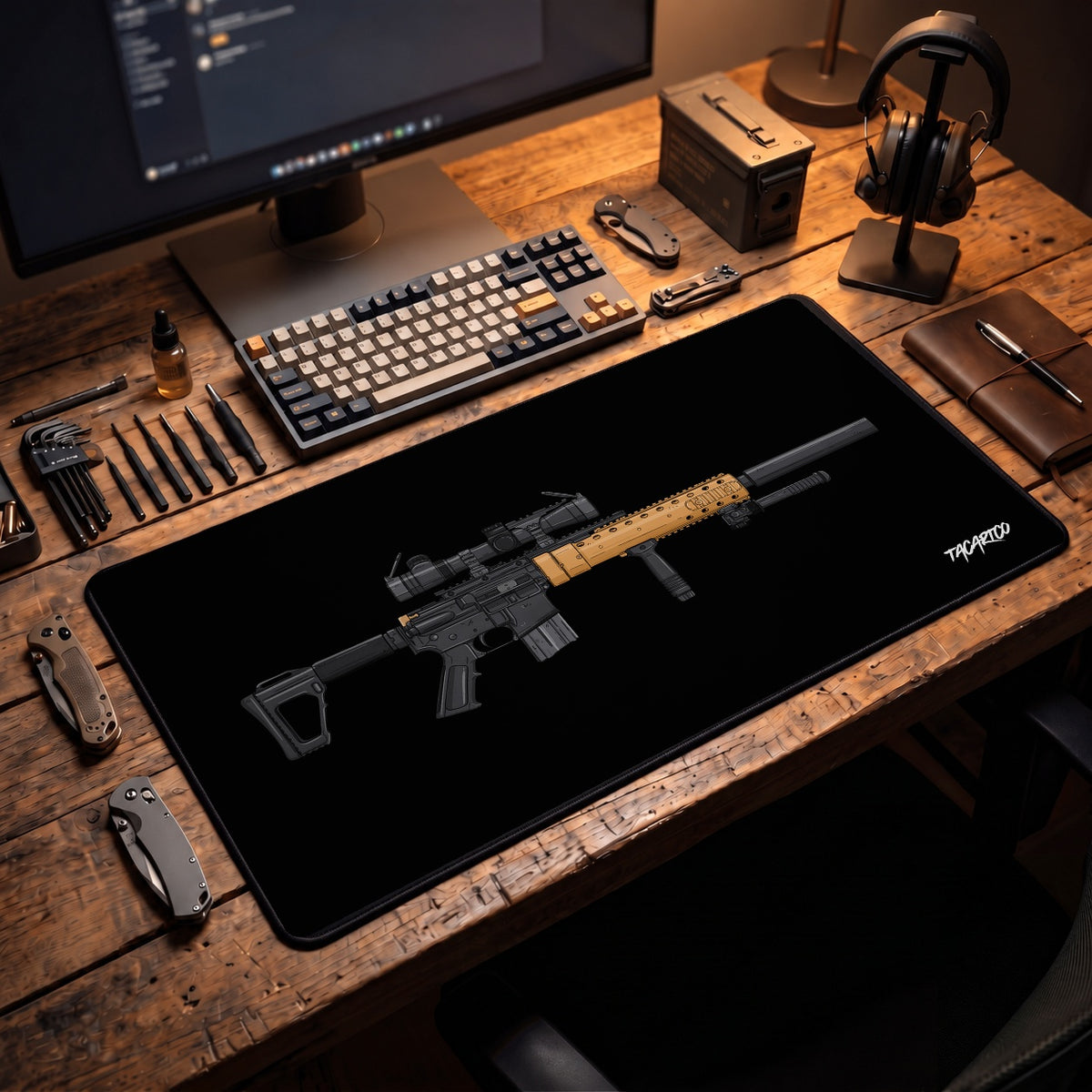 MK12 Mod H - Desk Mat lifestyle cover