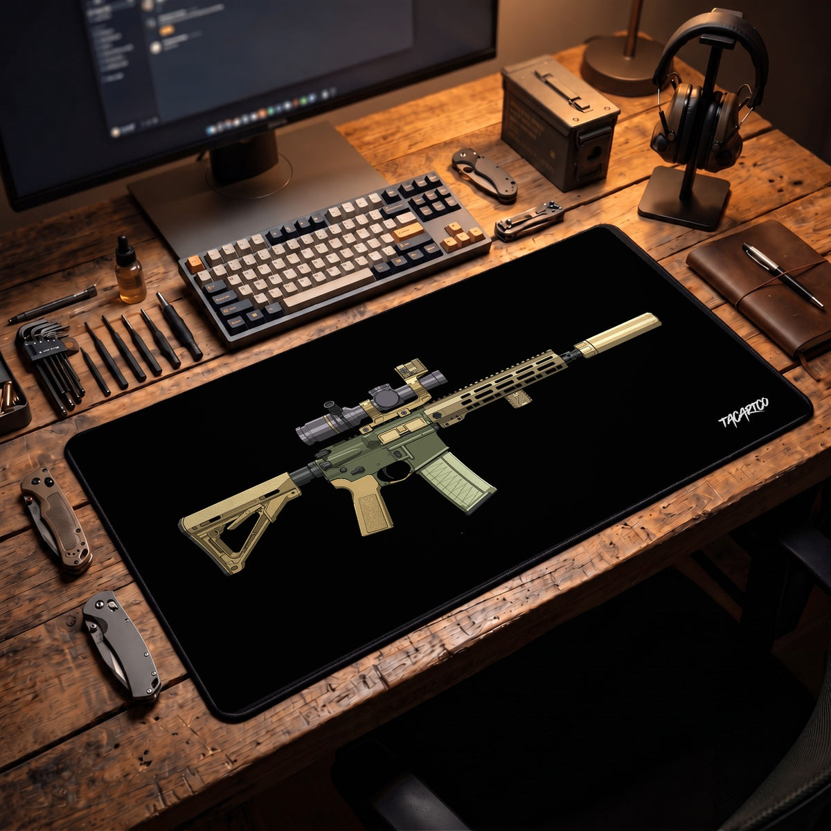 PSA Sabre AR15 Build - Desk Mat lifestyle cover