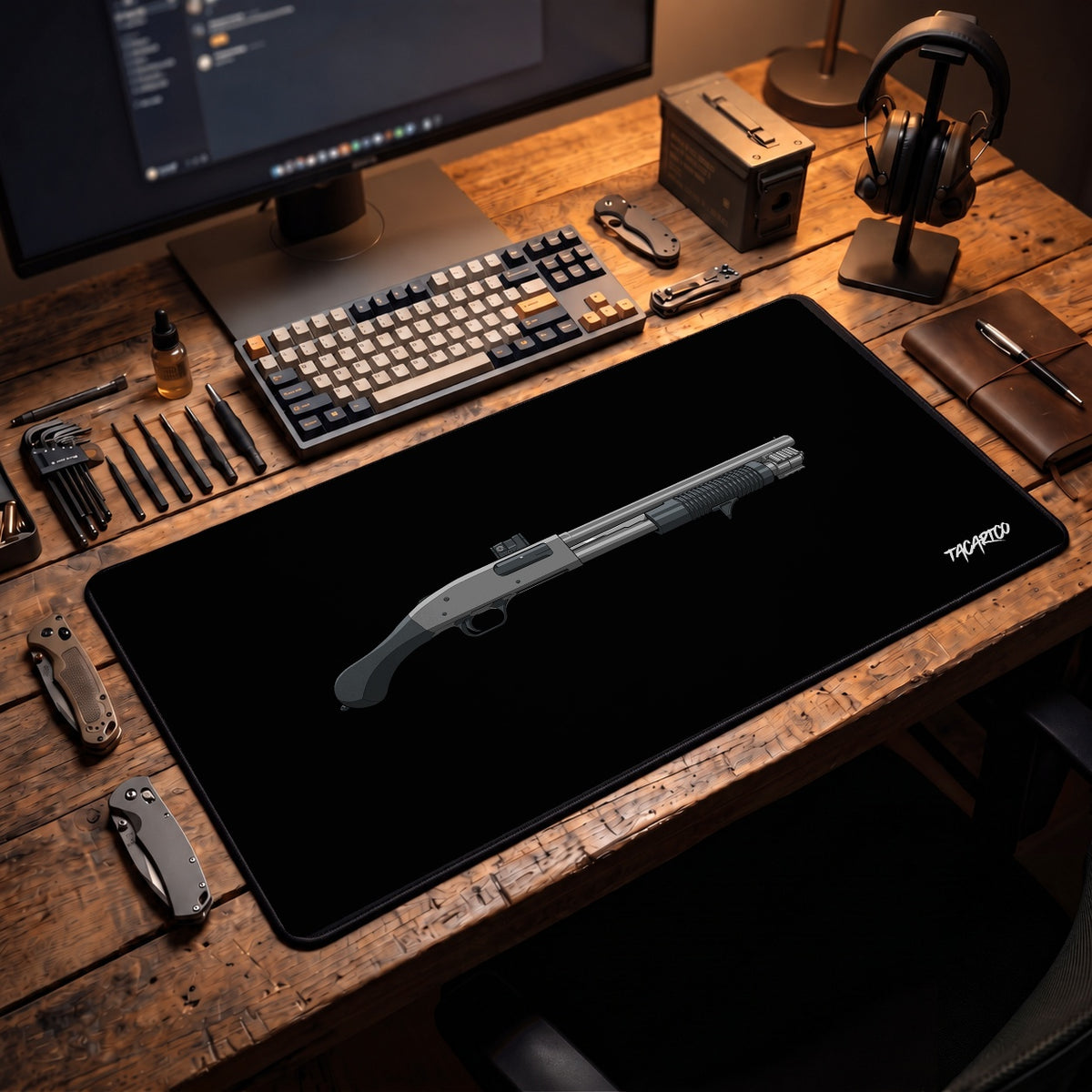 Shorty Mossberg 590A1 - Desk Mat — TacArtCo lifestyle cover