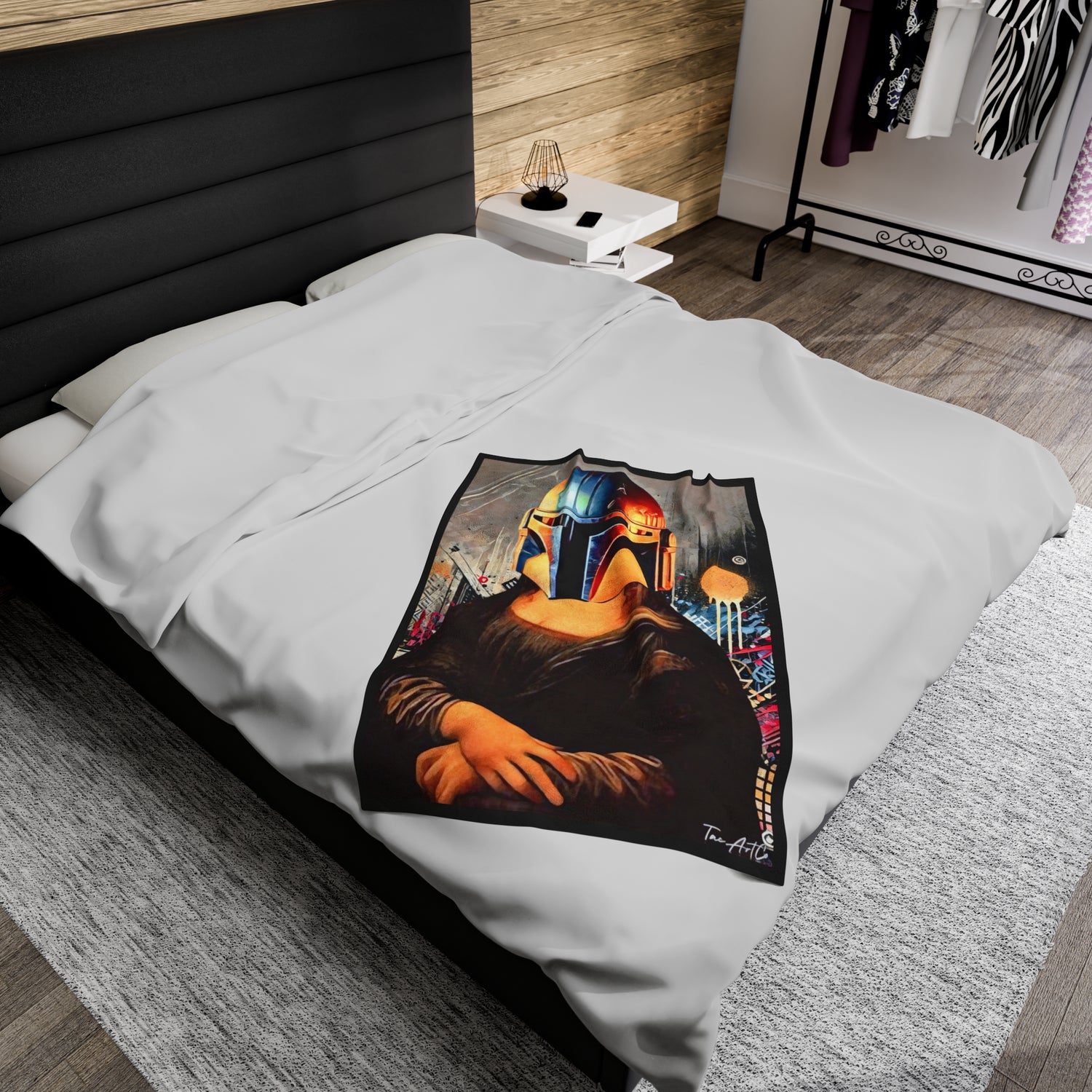 boba lisa - Velveteen Plush Blanket