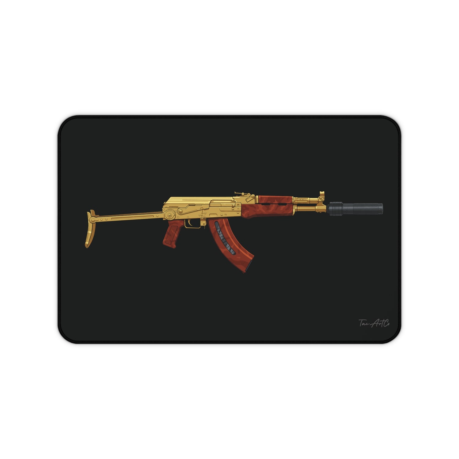 Gold AK v2 - Desk Mat
