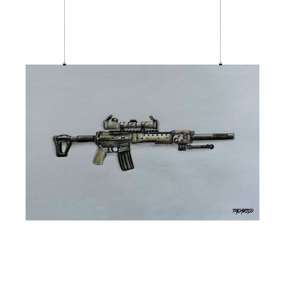 MK12 Mod H Sketch - Matte Poster