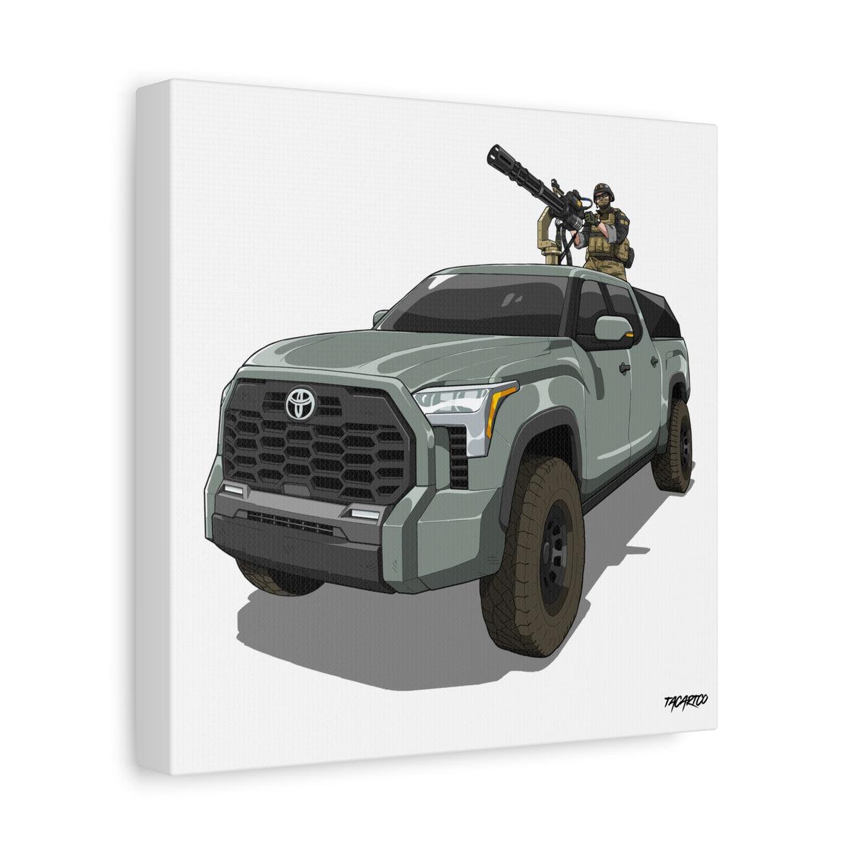 Tundra Technical - Canvas Print (White Background)