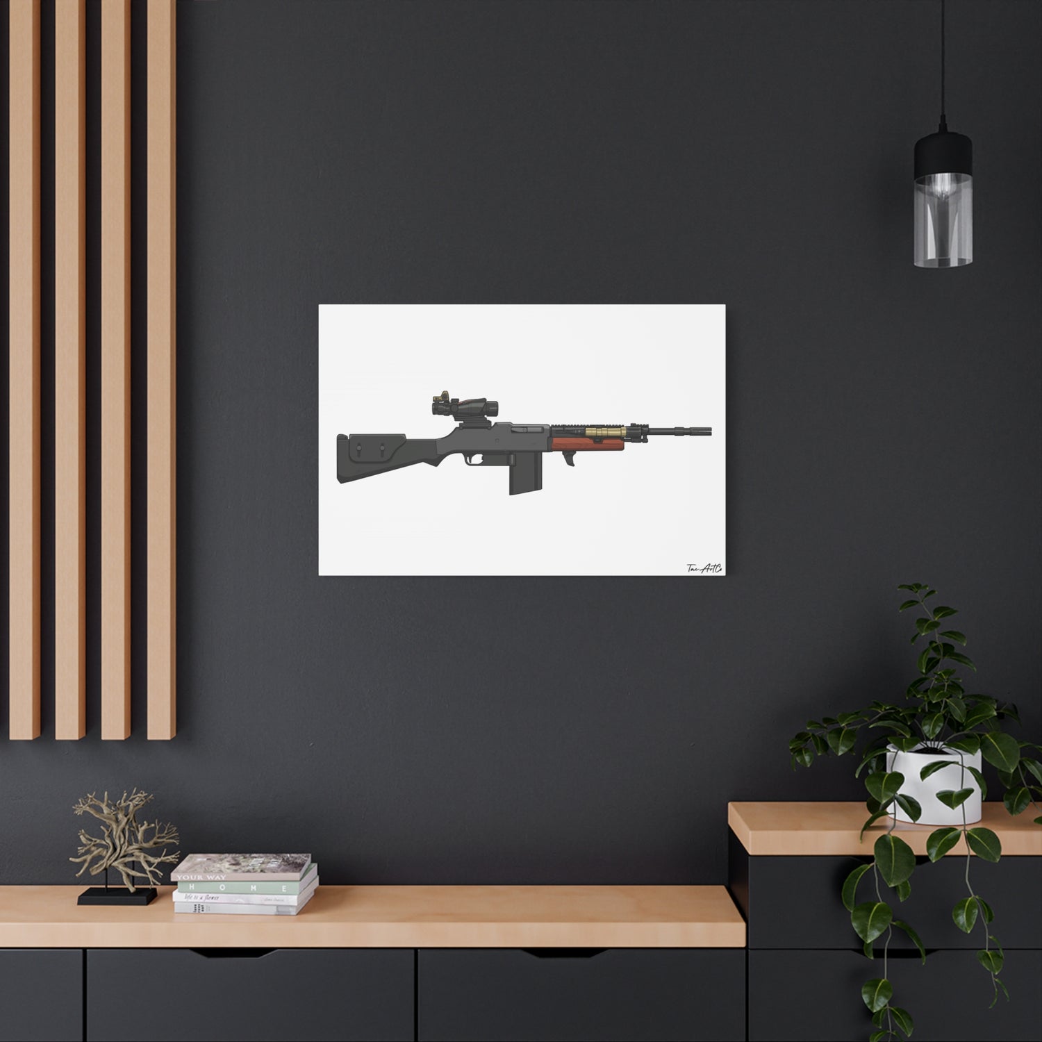 Modern War Boomer – Tactical BAR Canvas Print