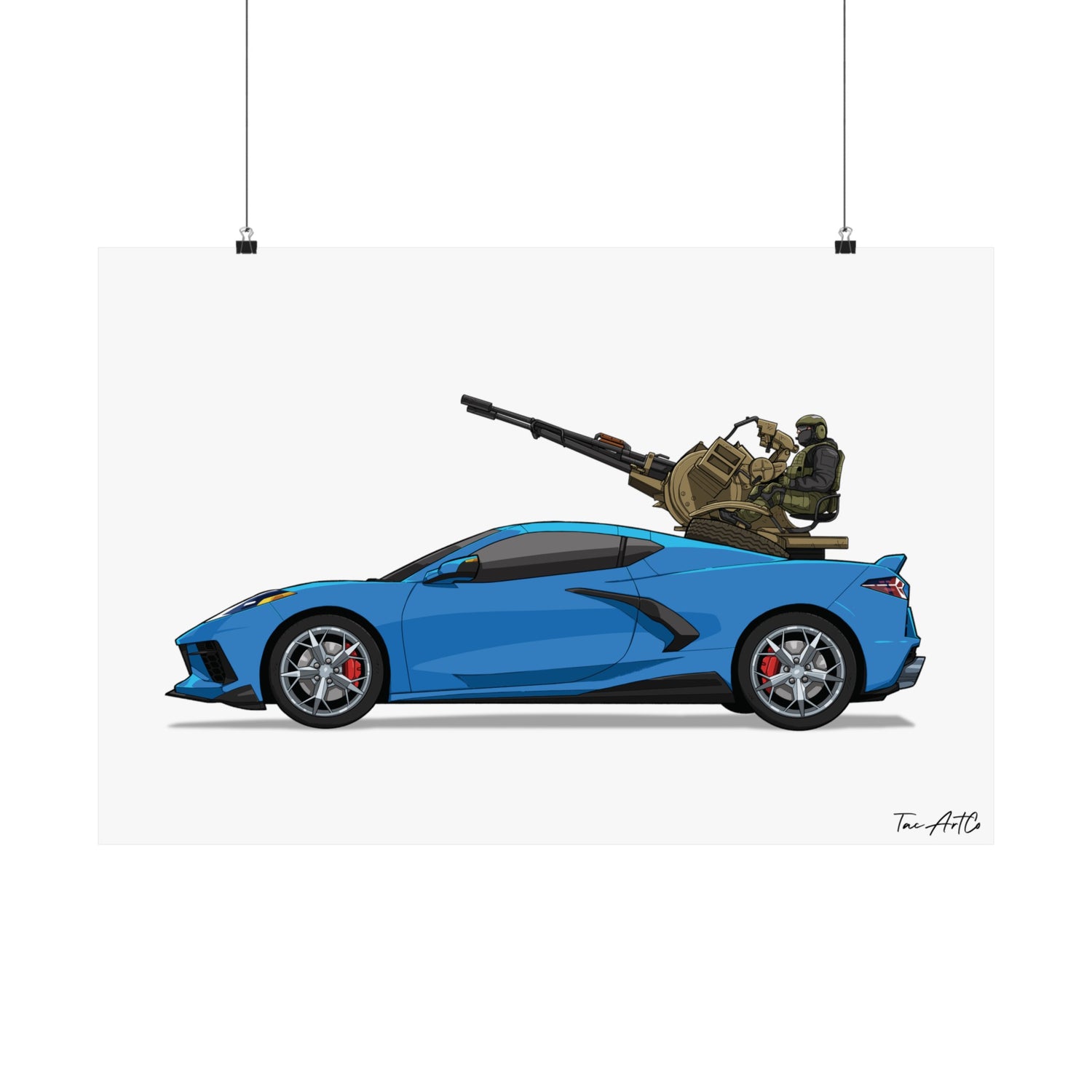 Corvette Technical - Matte Poster