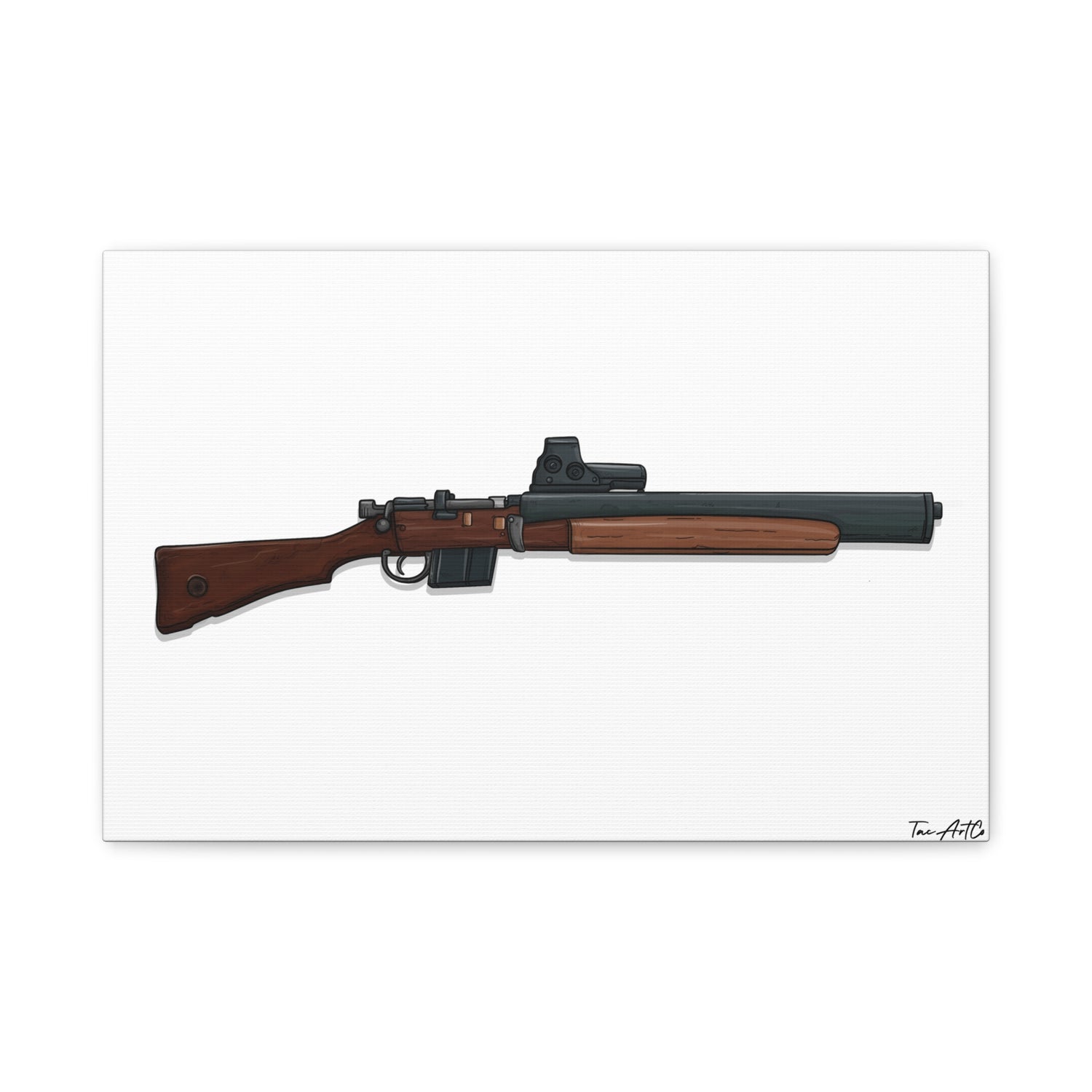 De Lisle Carbine – Suppressed Rifle Canvas Print