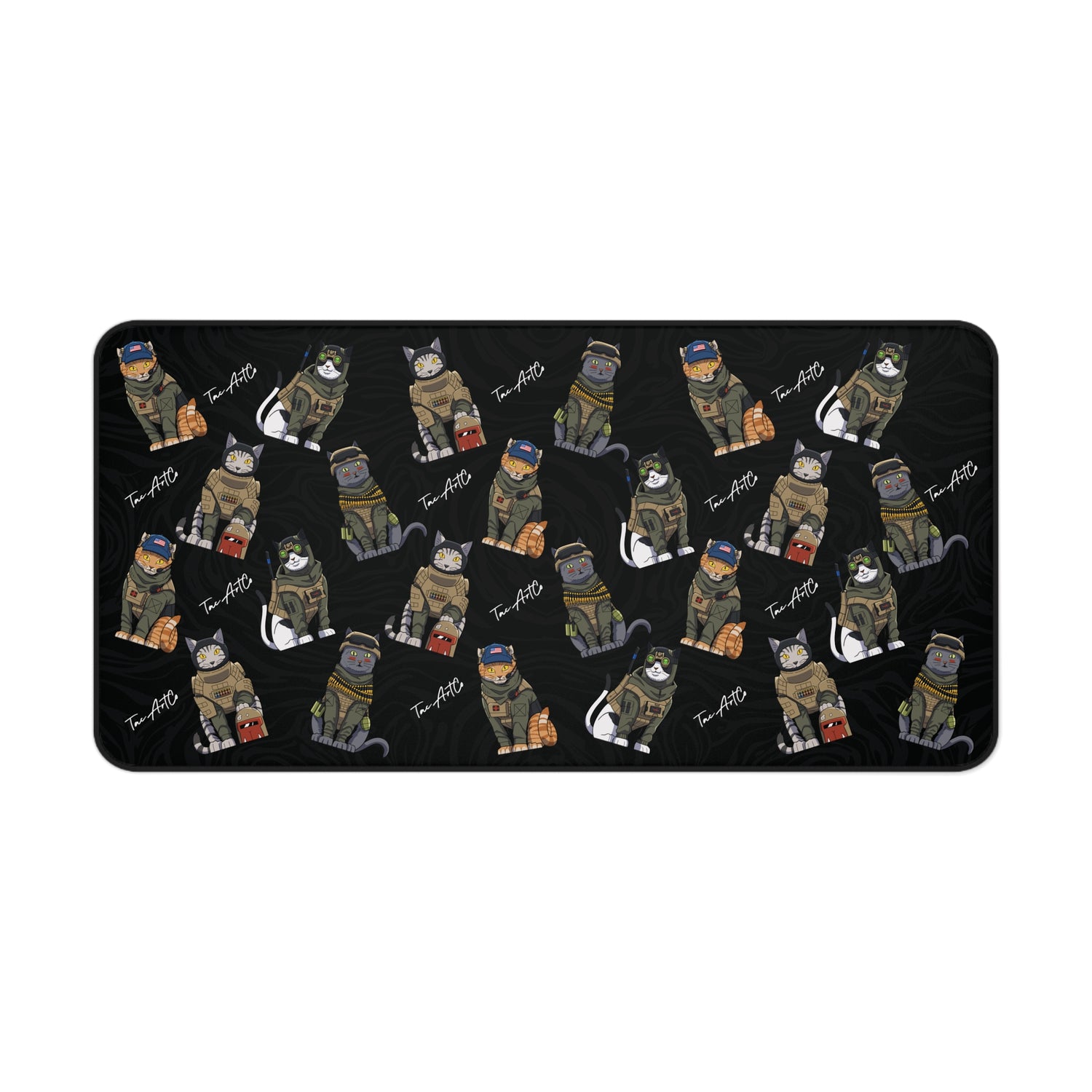 Tactical Cats Pattern - Desk Mat