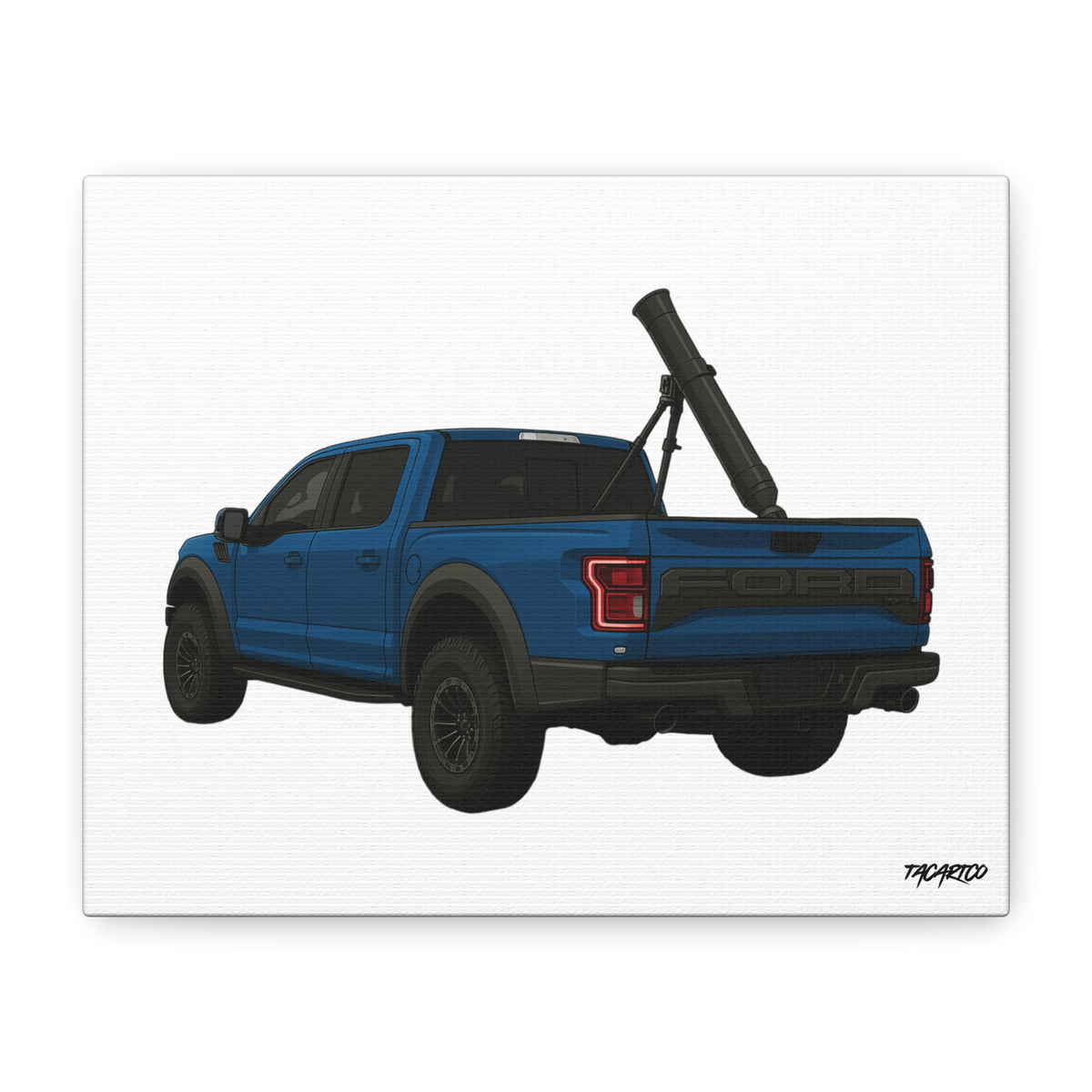 Raptor Mortar Rig - Canvas Print