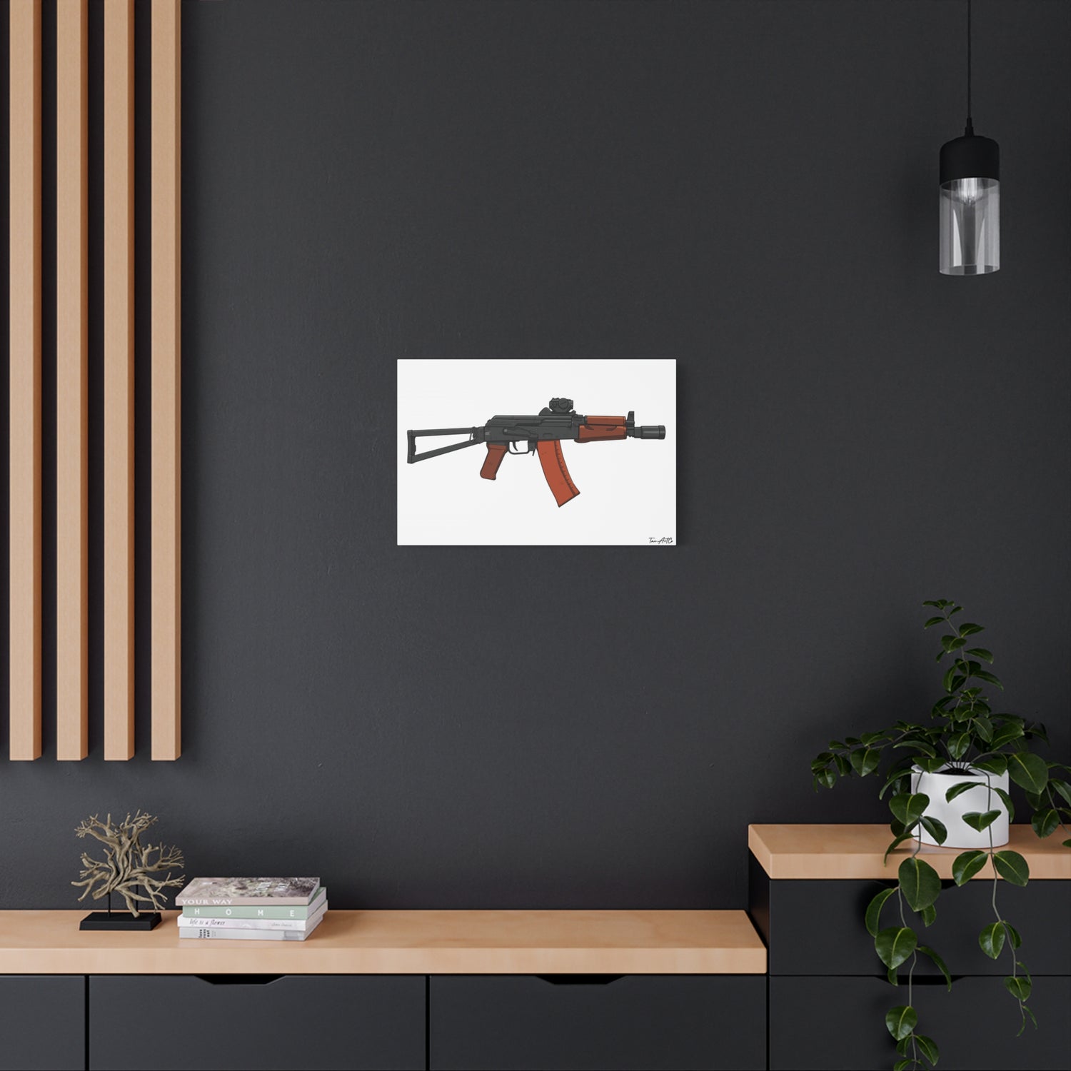 AKS-74U Krinkov – Shorty AK Rifle Canvas Print
