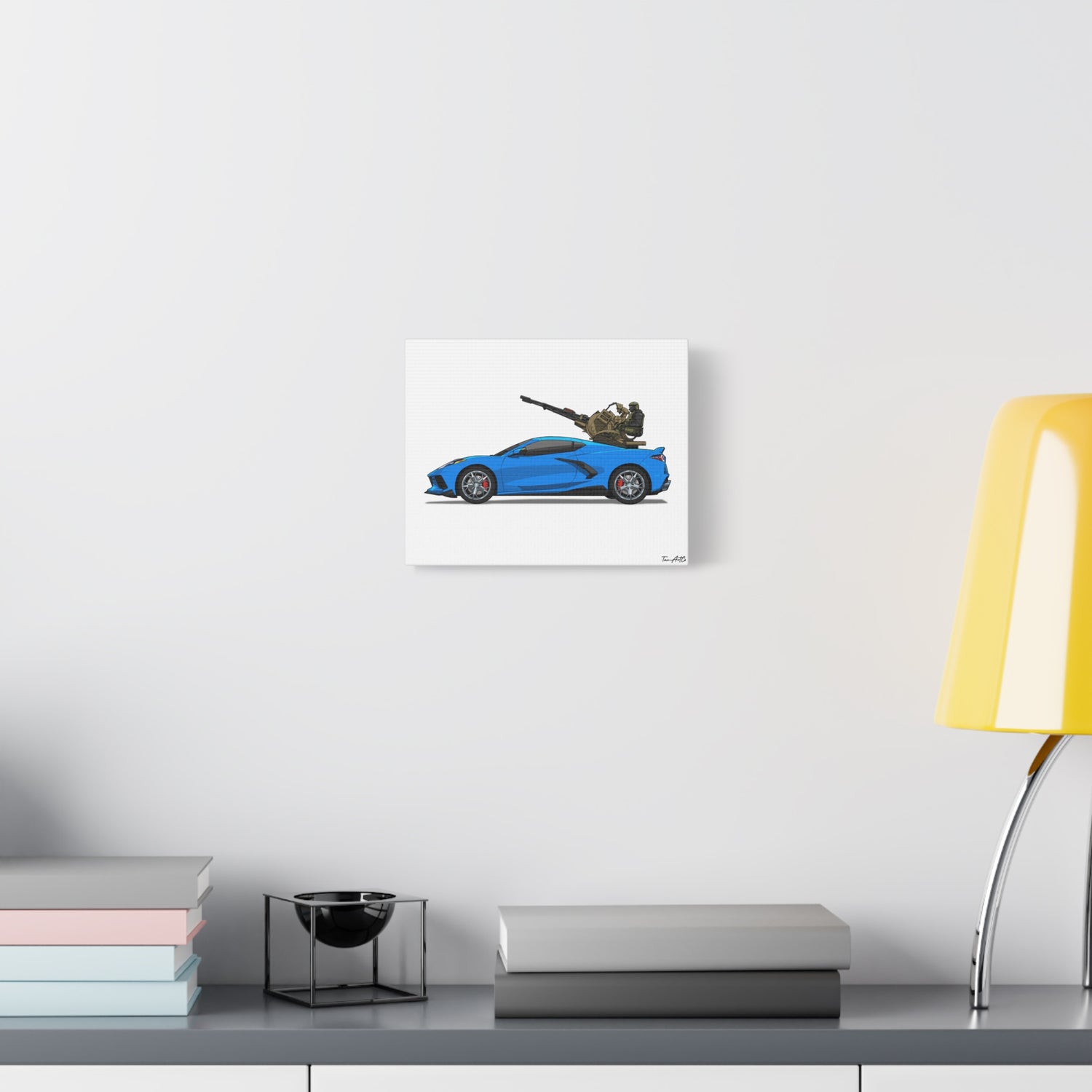 No-Fly Flex – Corvette Flak Rig Canvas Print