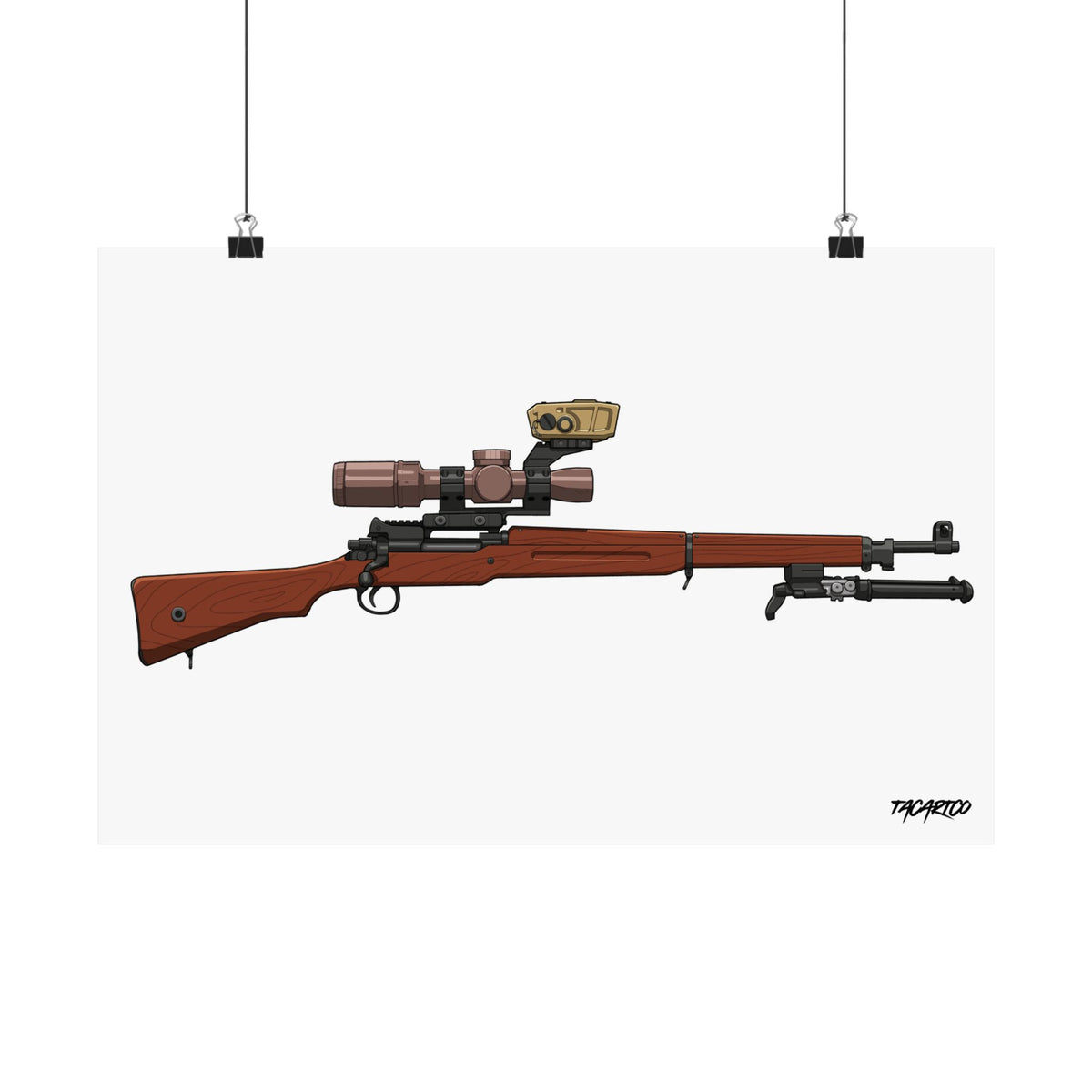 Modernized Enfield - Matte Poster (White Background)