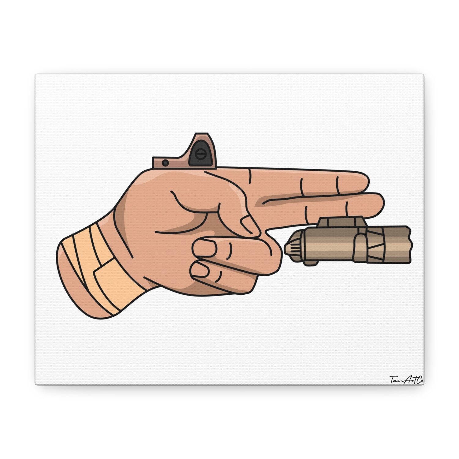 Finger Gun v1 - Canvas Print